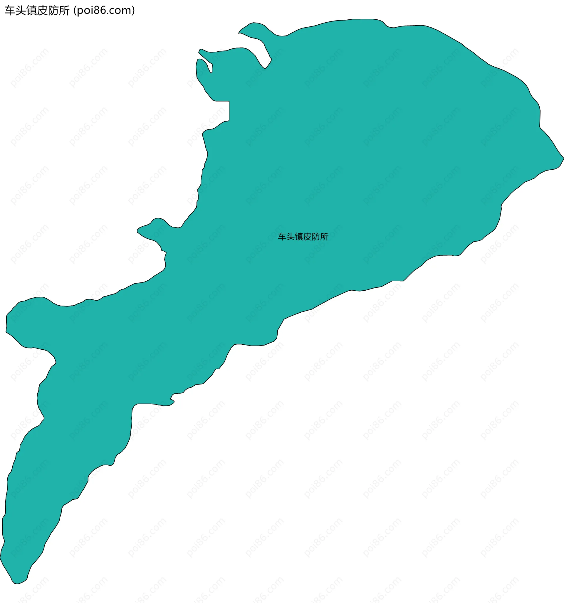 车头镇皮防所边界地图