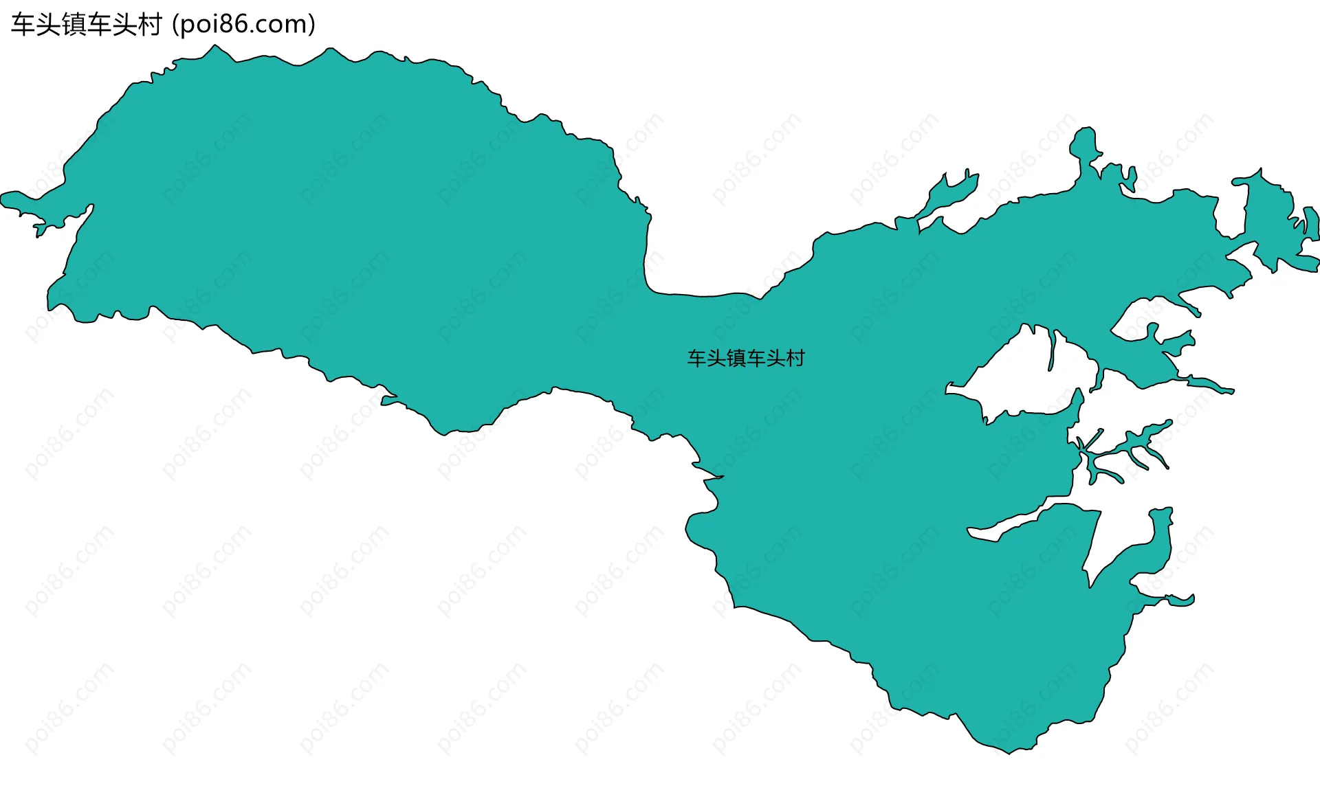 车头镇车头村边界地图