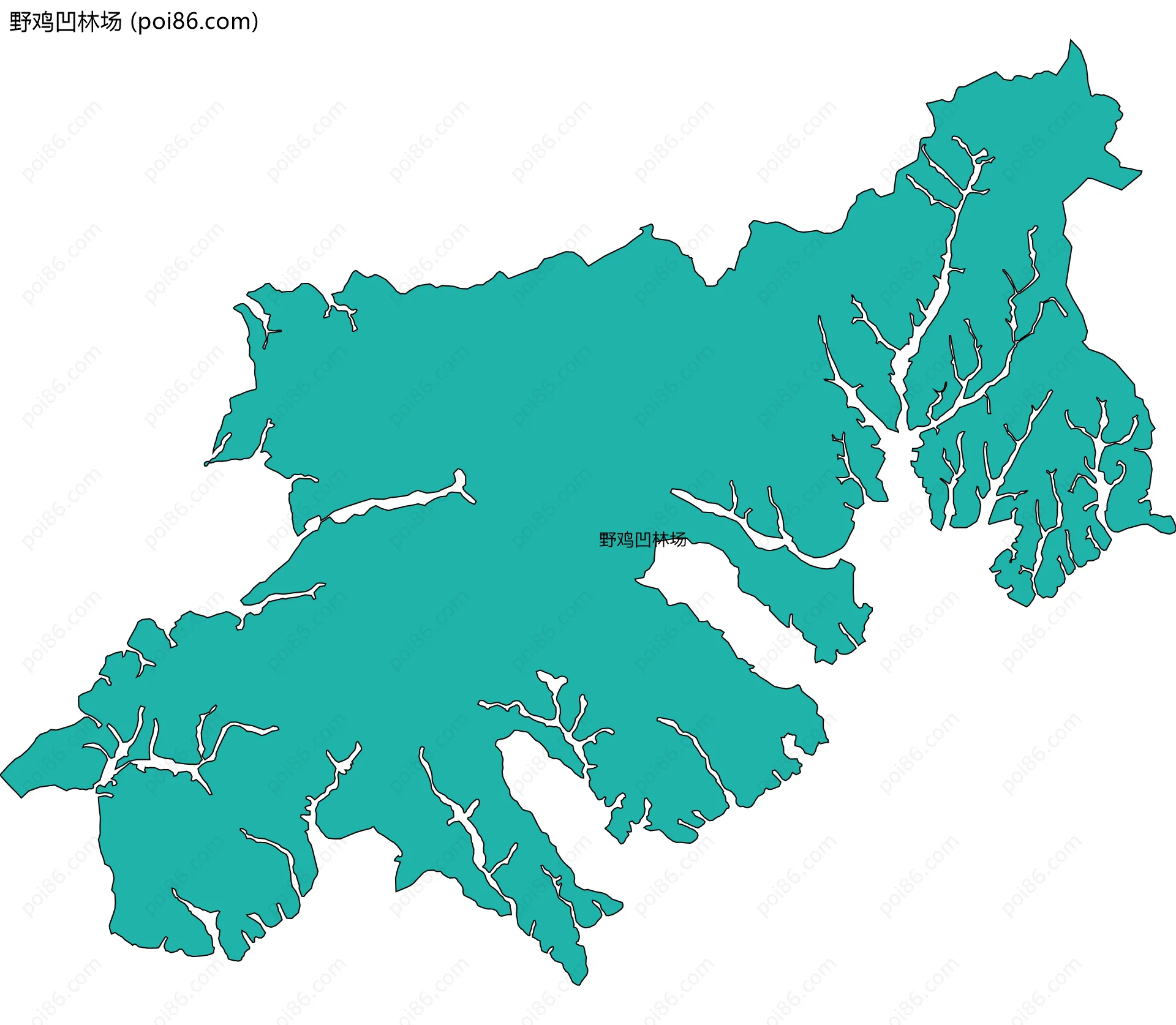 野鸡凹林场边界地图