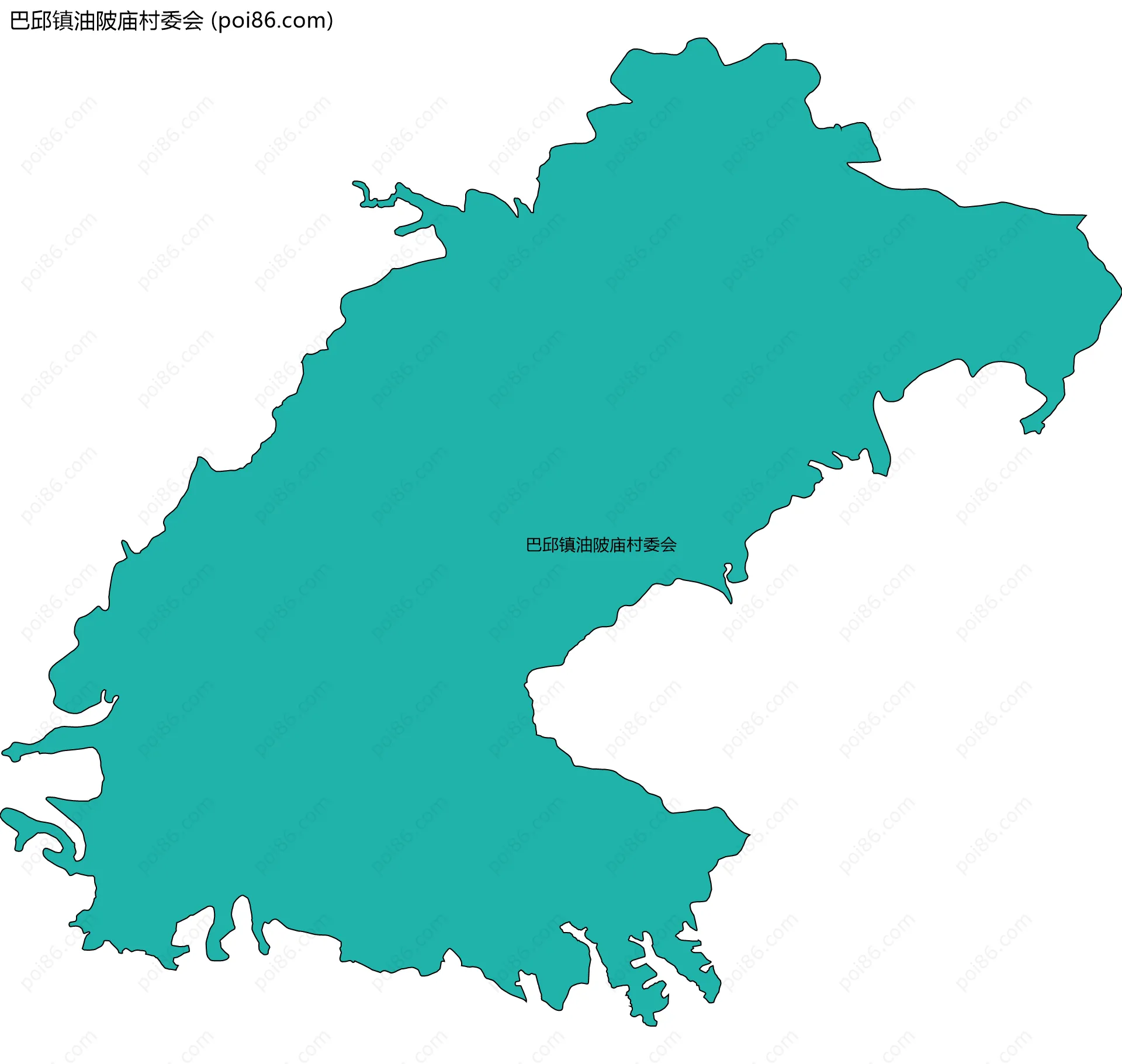 巴邱镇油陂庙村委会边界地图