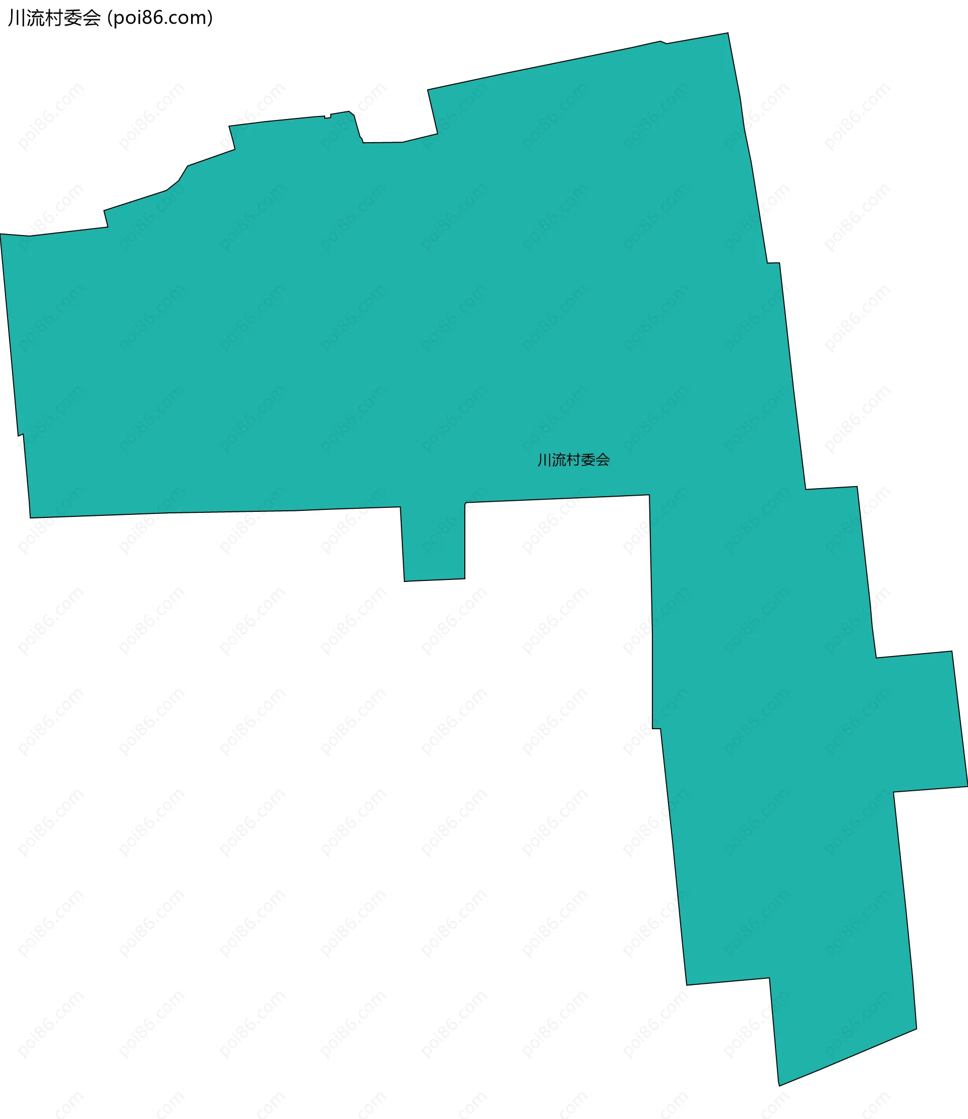 川流村委会边界地图