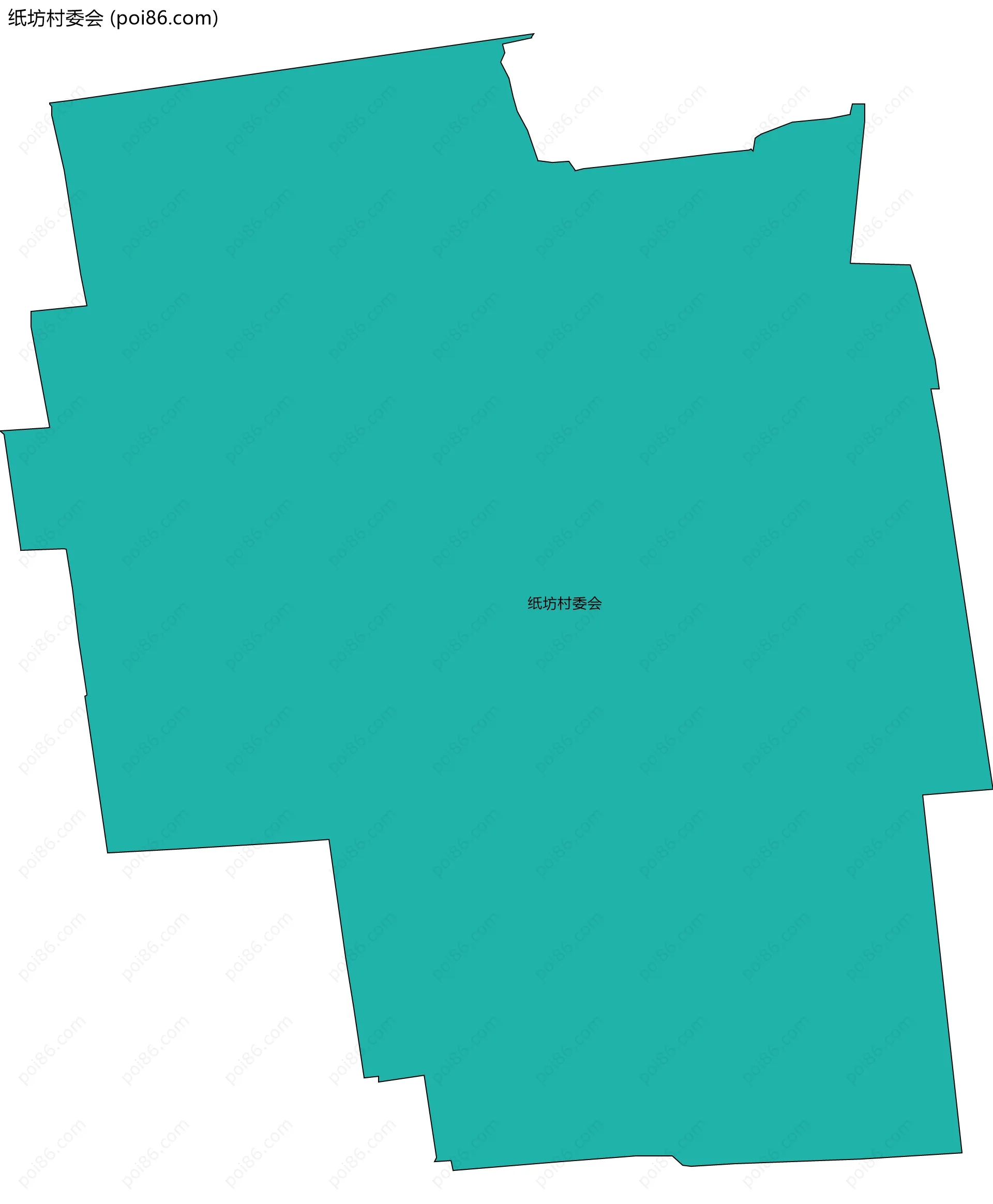 纸坊村委会边界地图