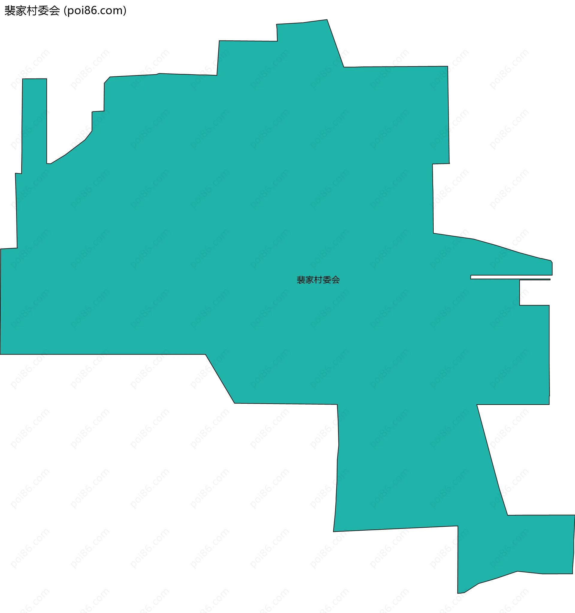 裴家村委会边界地图