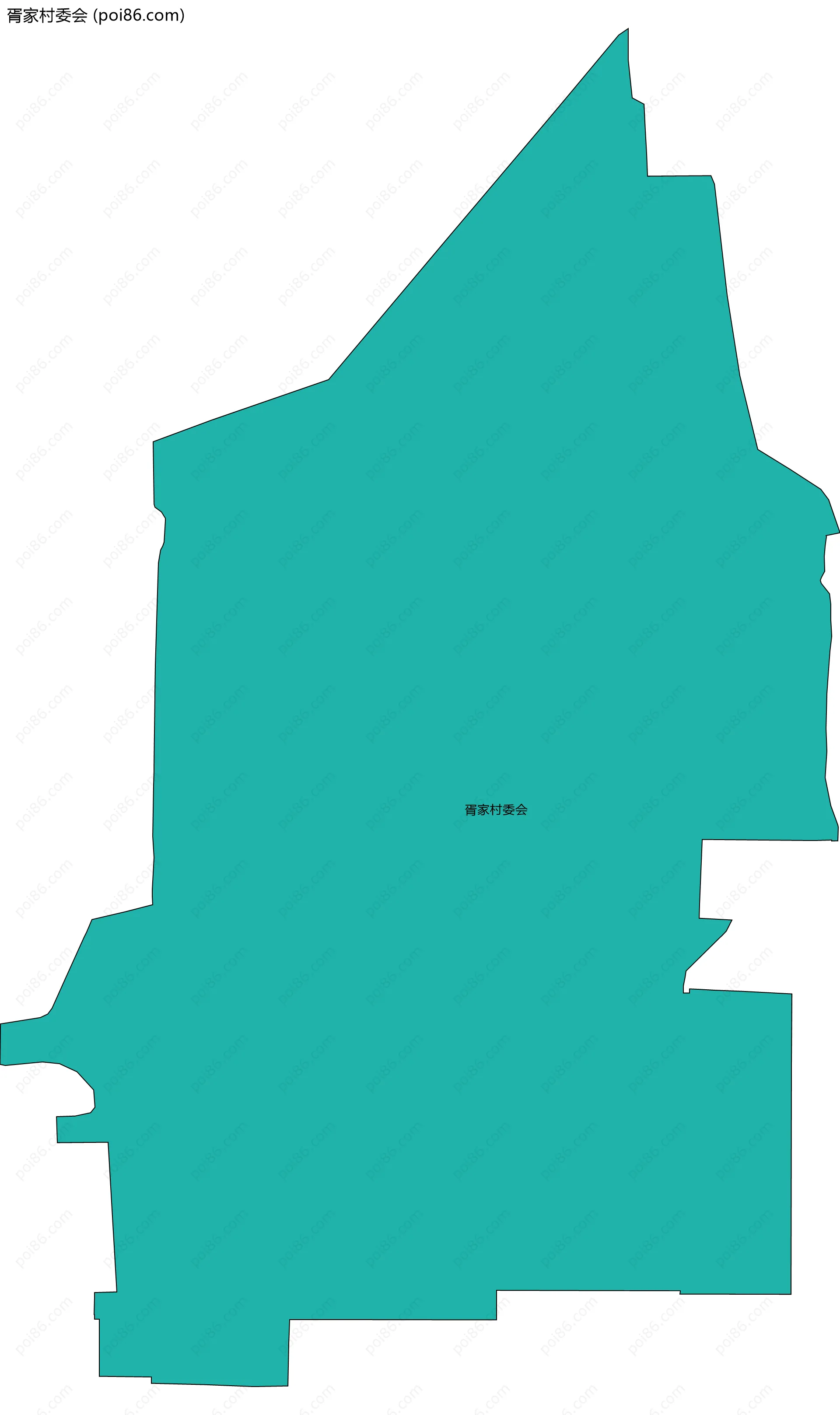 胥家村委会边界地图