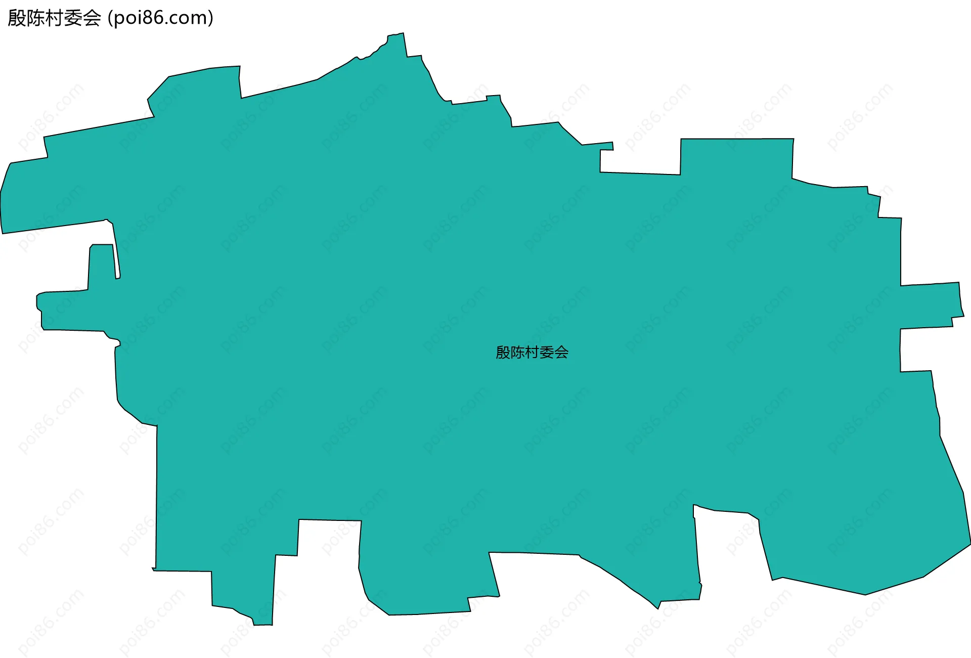 殷陈村委会边界地图