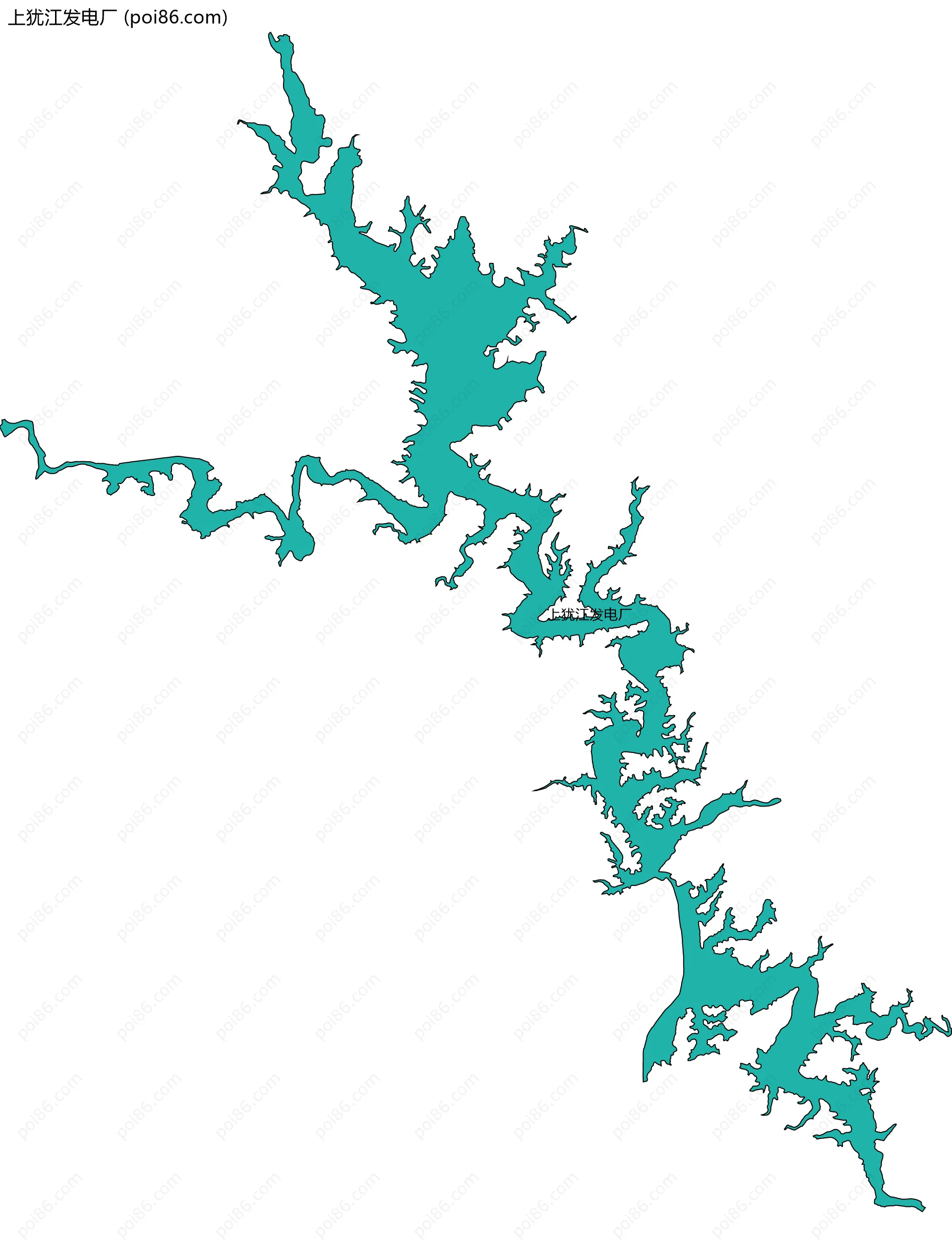 上犹江发电厂边界地图