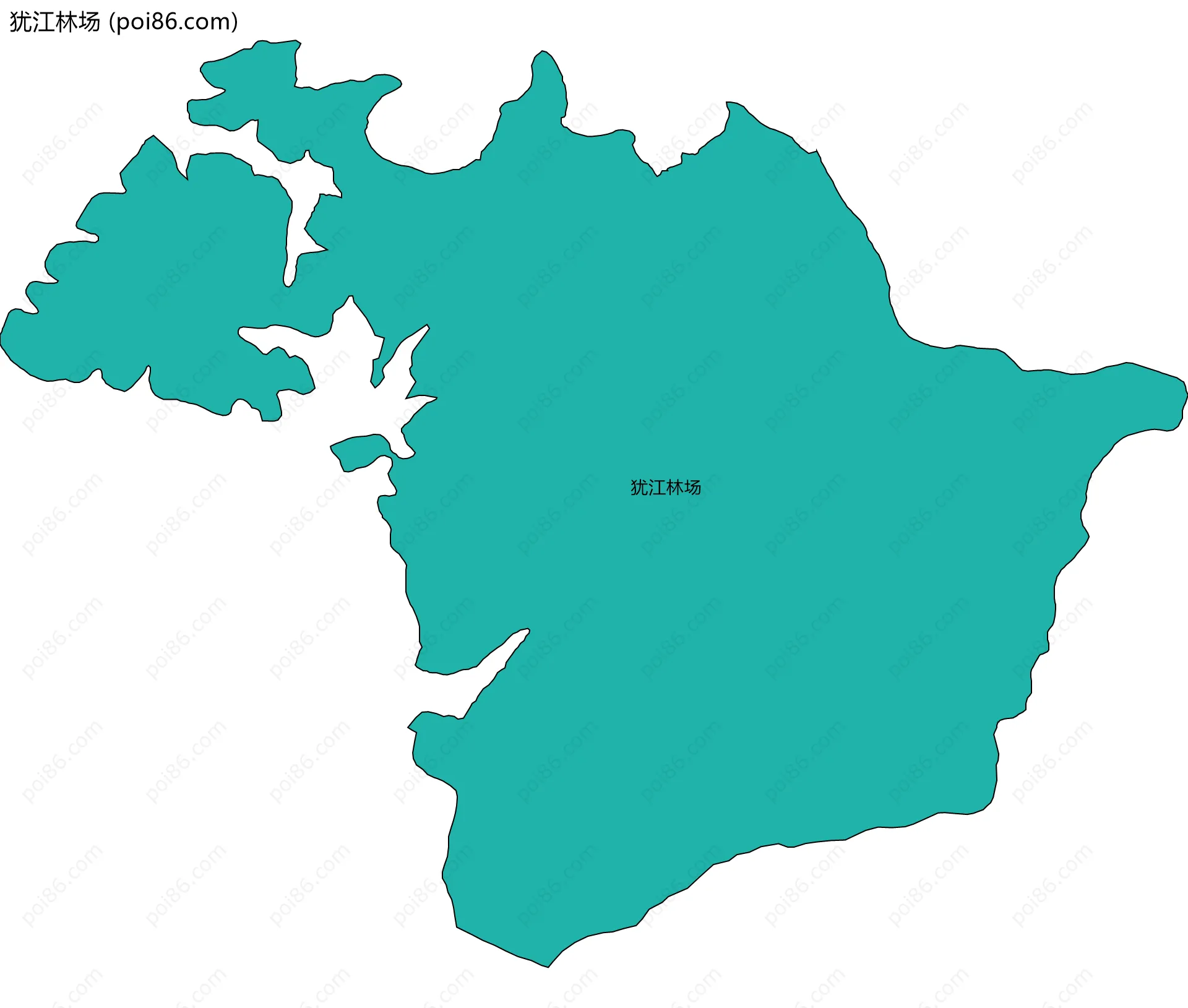犹江林场边界地图