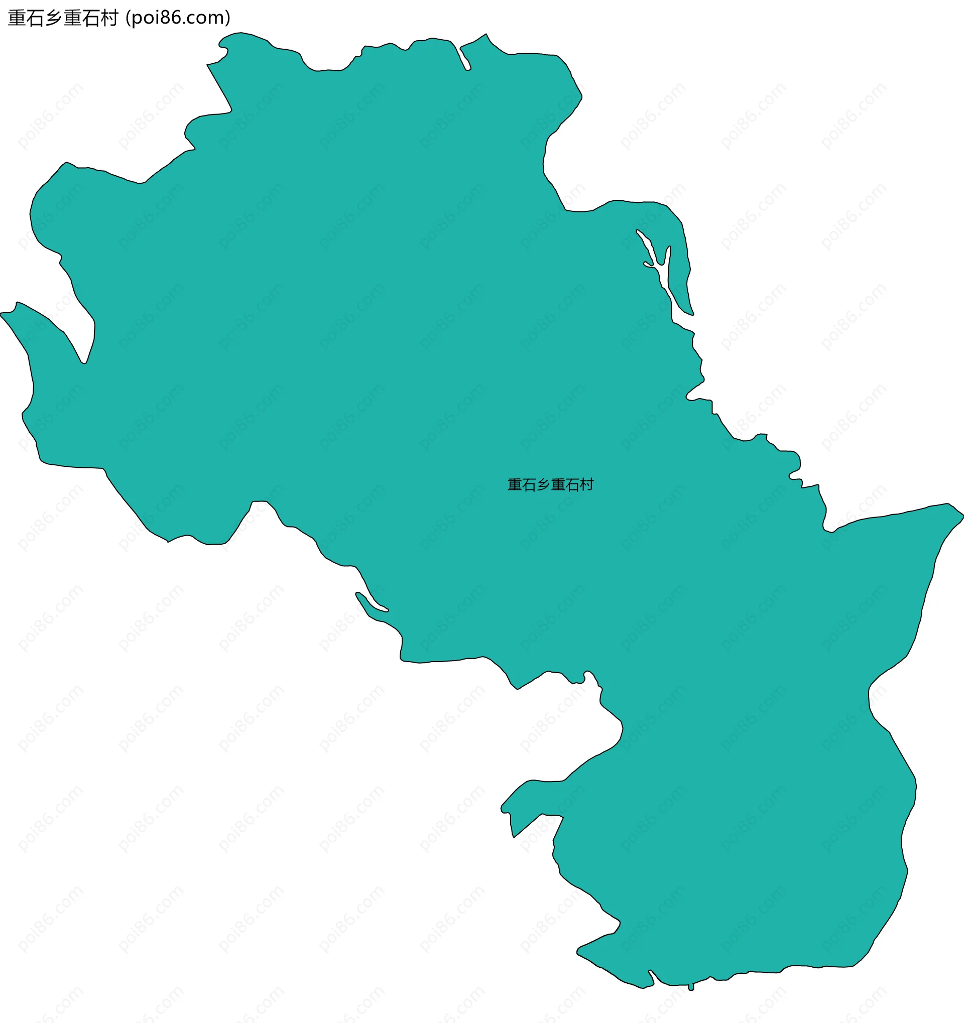 重石乡重石村边界地图