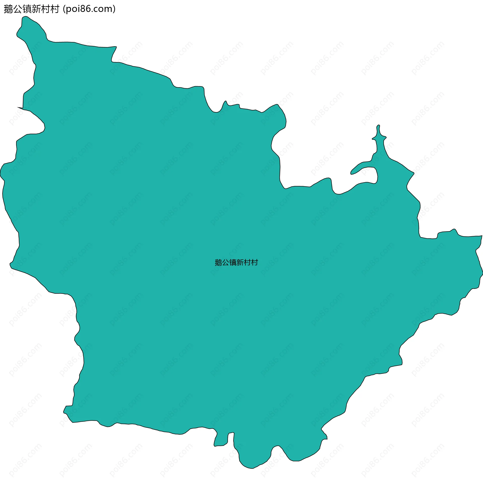鹅公镇新村村边界地图