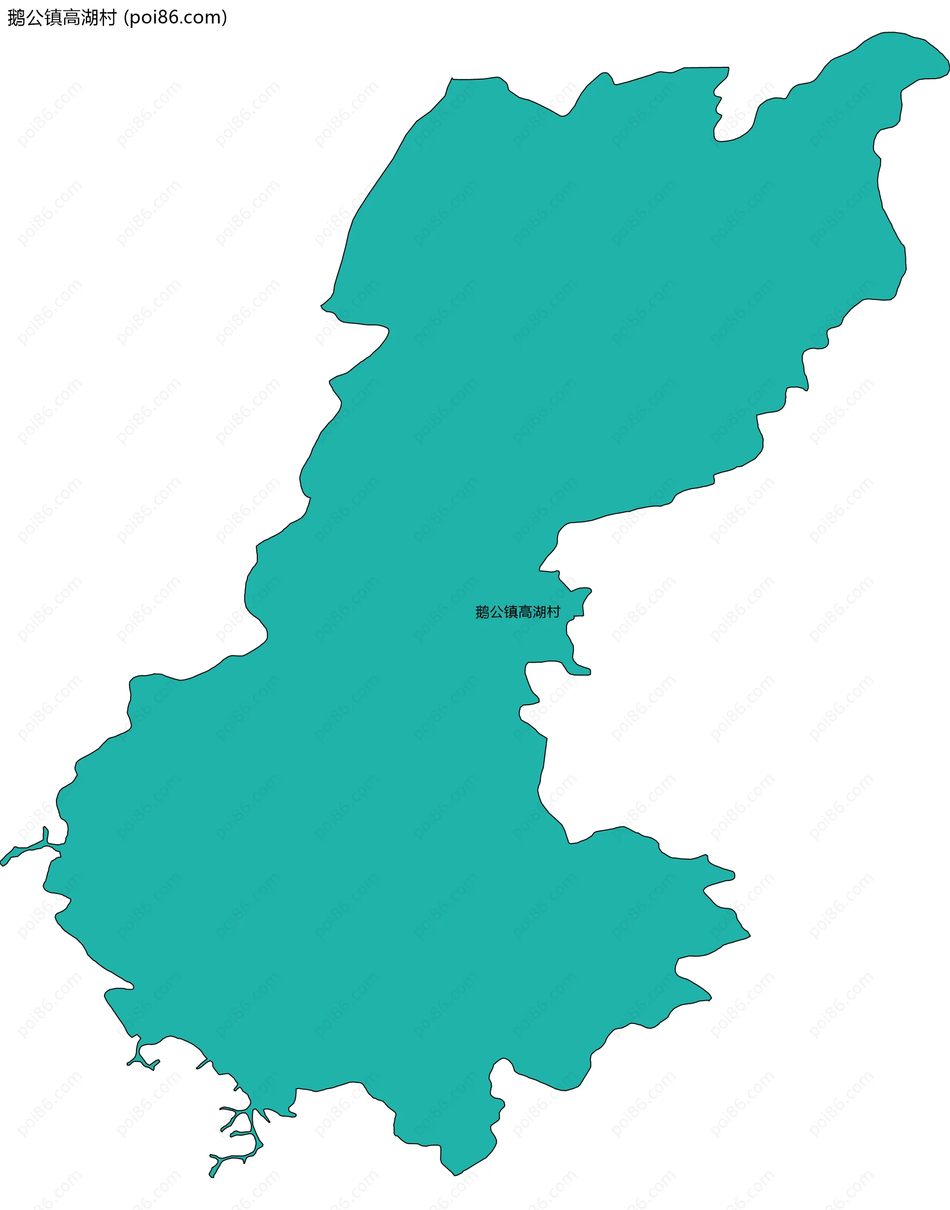 鹅公镇高湖村边界地图