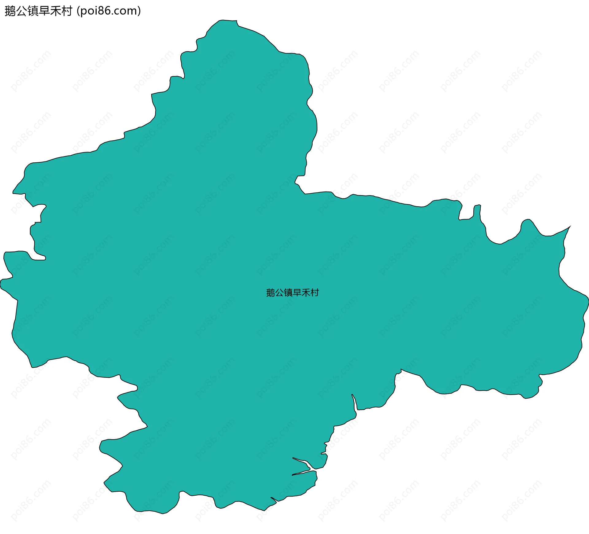 鹅公镇早禾村边界地图