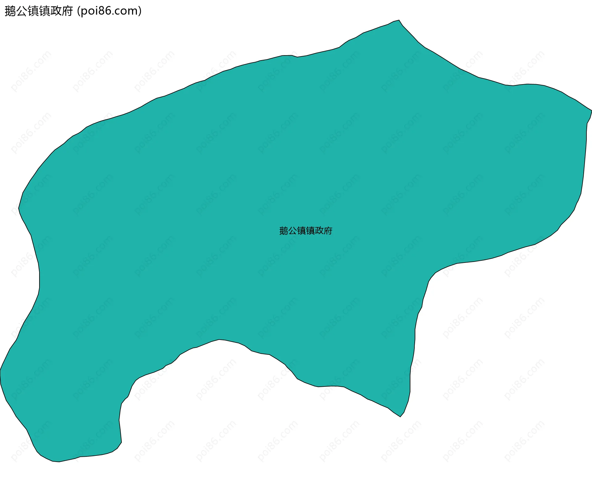 鹅公镇镇政府边界地图