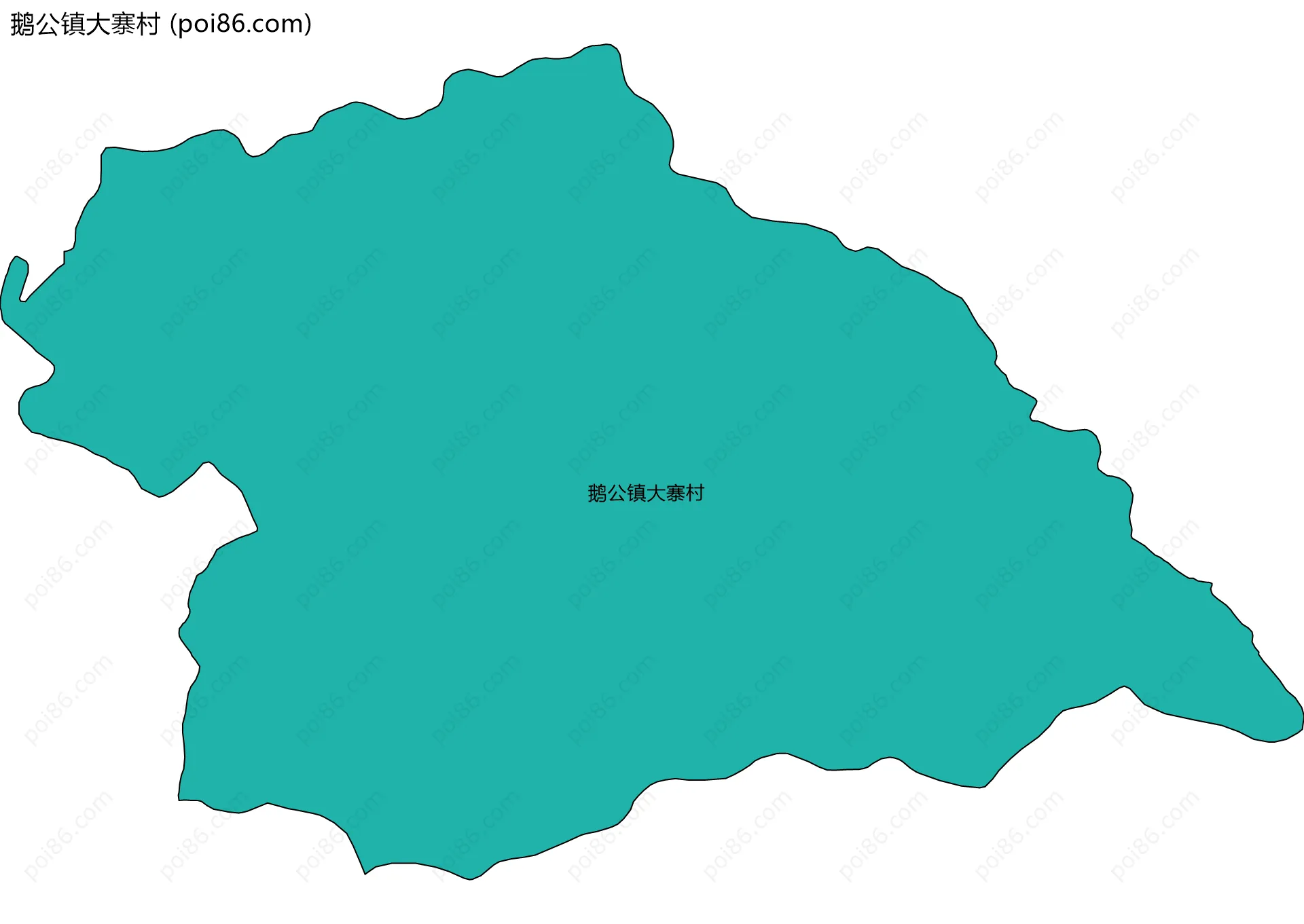 鹅公镇大寨村边界地图