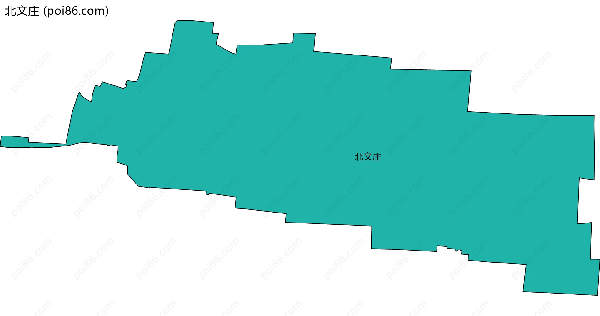 北文庄边界地图