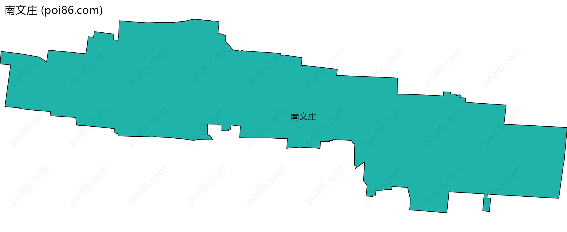 南文庄边界地图