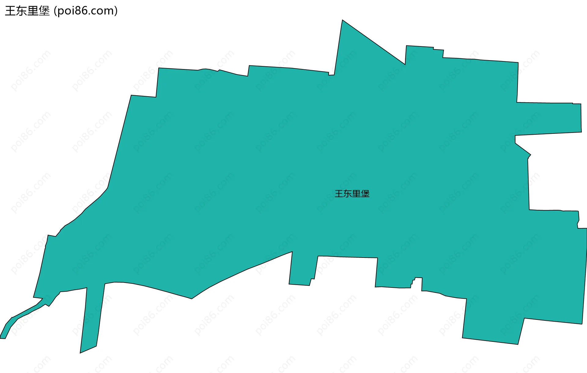王东里堡边界地图