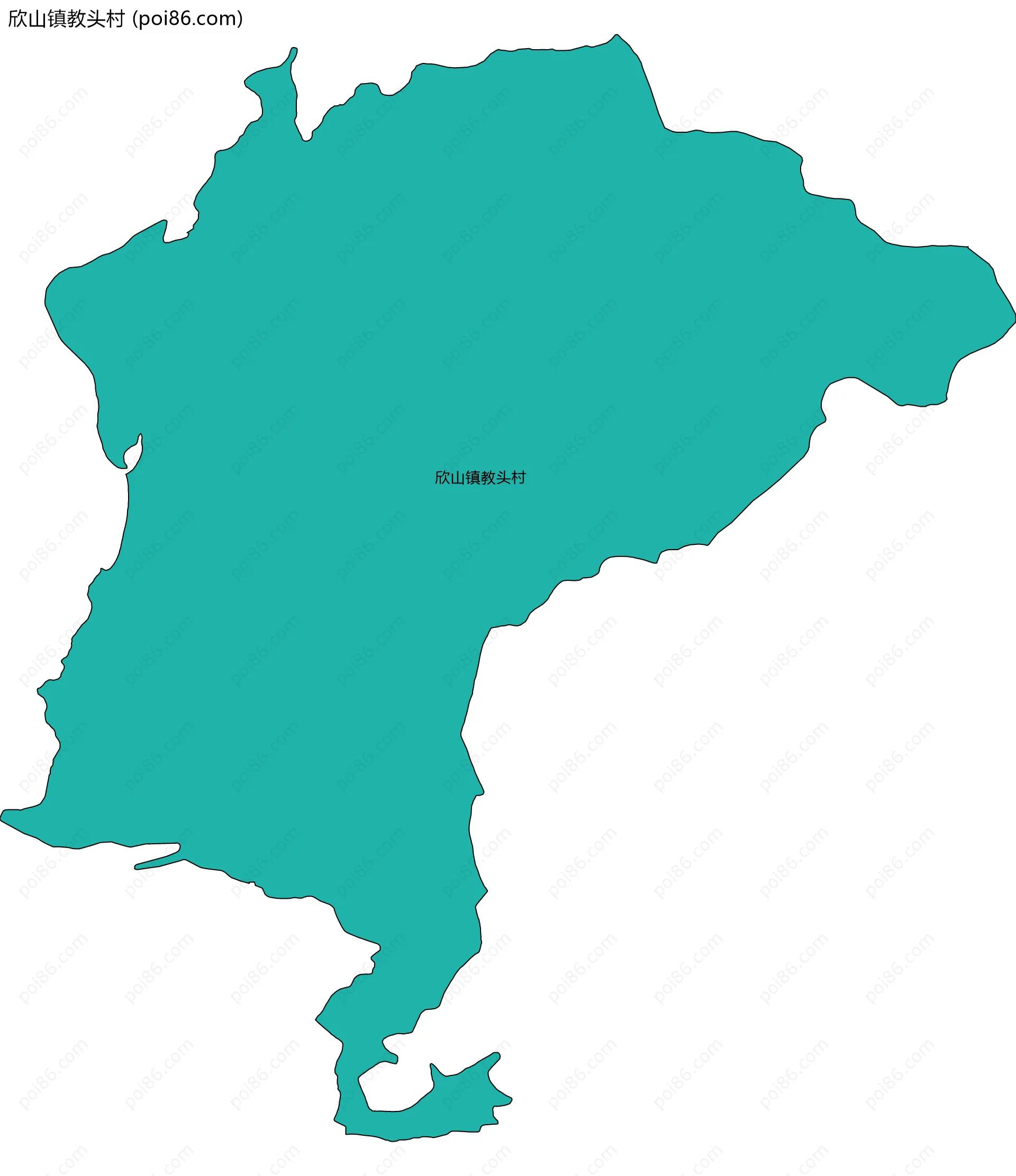 欣山镇教头村边界地图