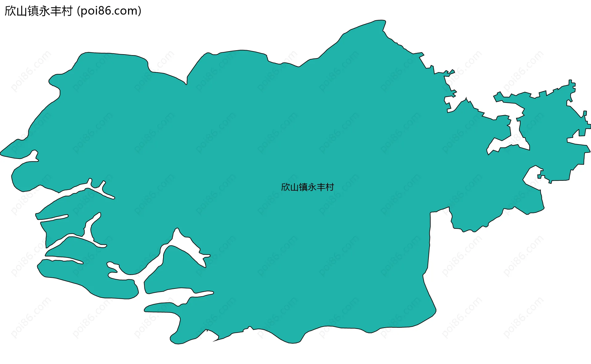 欣山镇永丰村边界地图