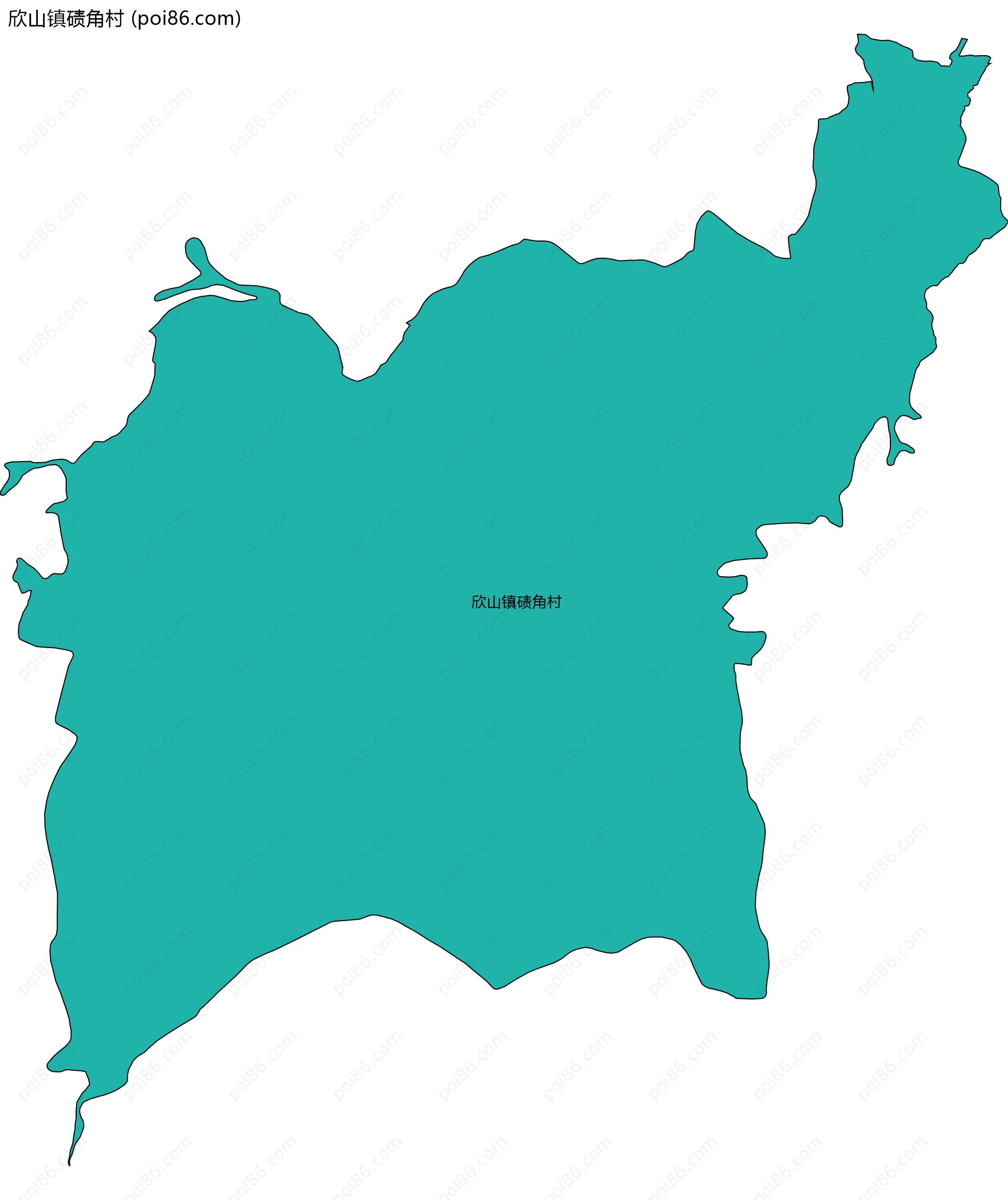 欣山镇碛角村边界地图