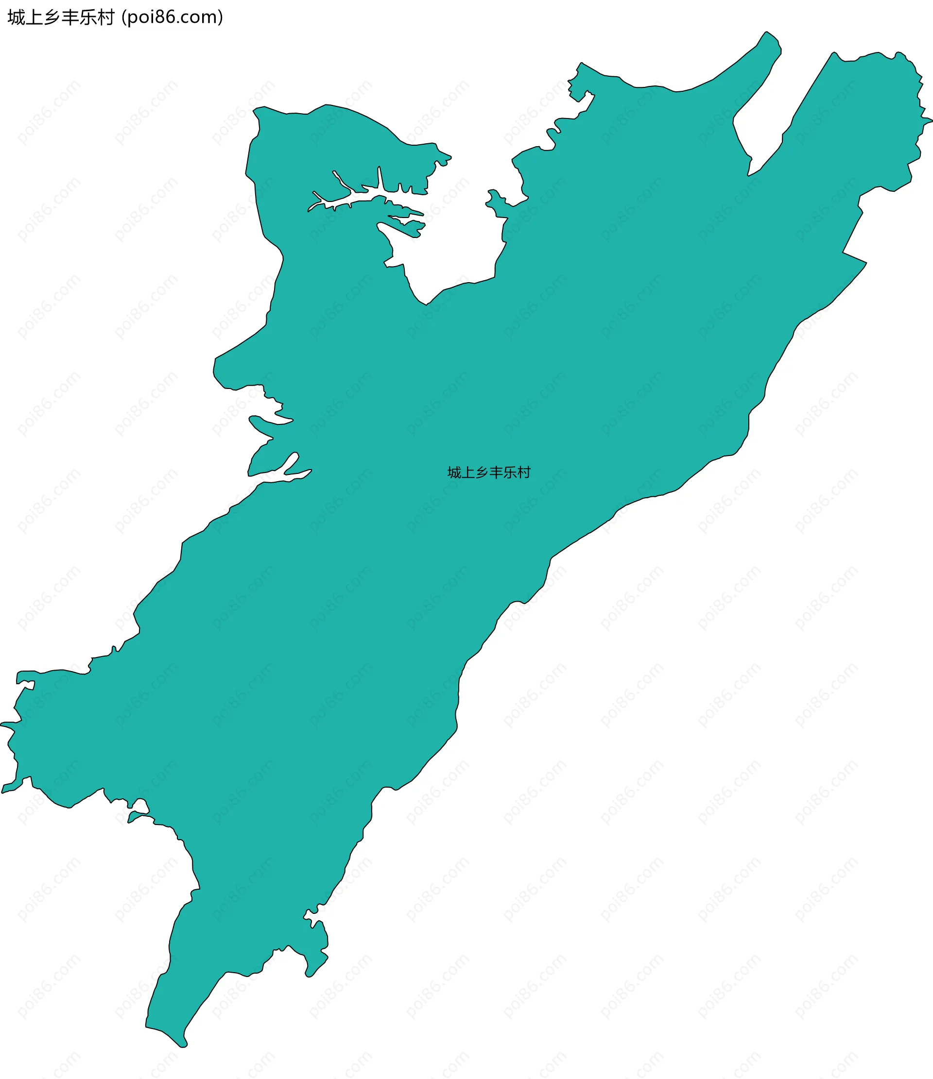 城上乡丰乐村边界地图