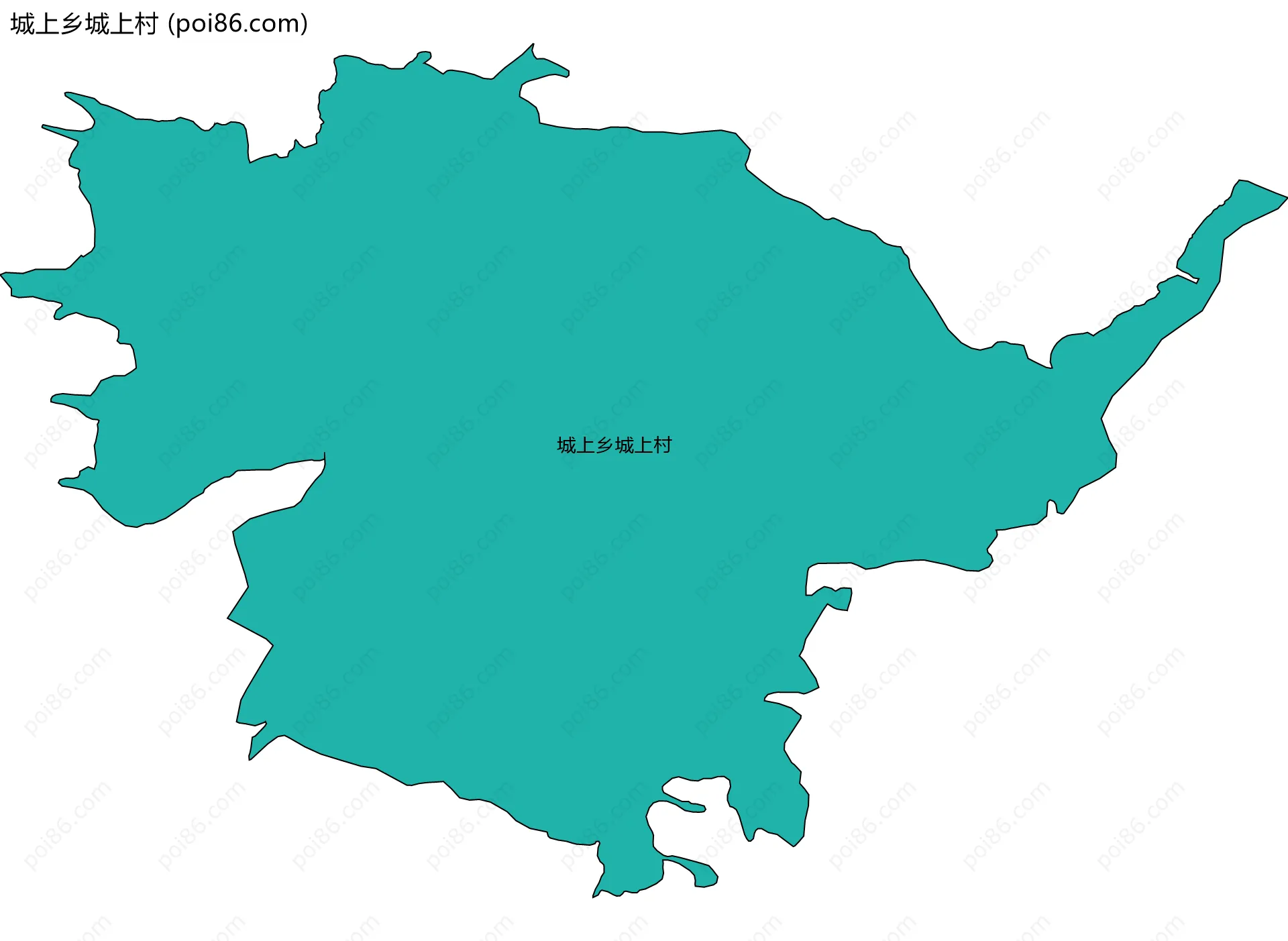 城上乡城上村边界地图