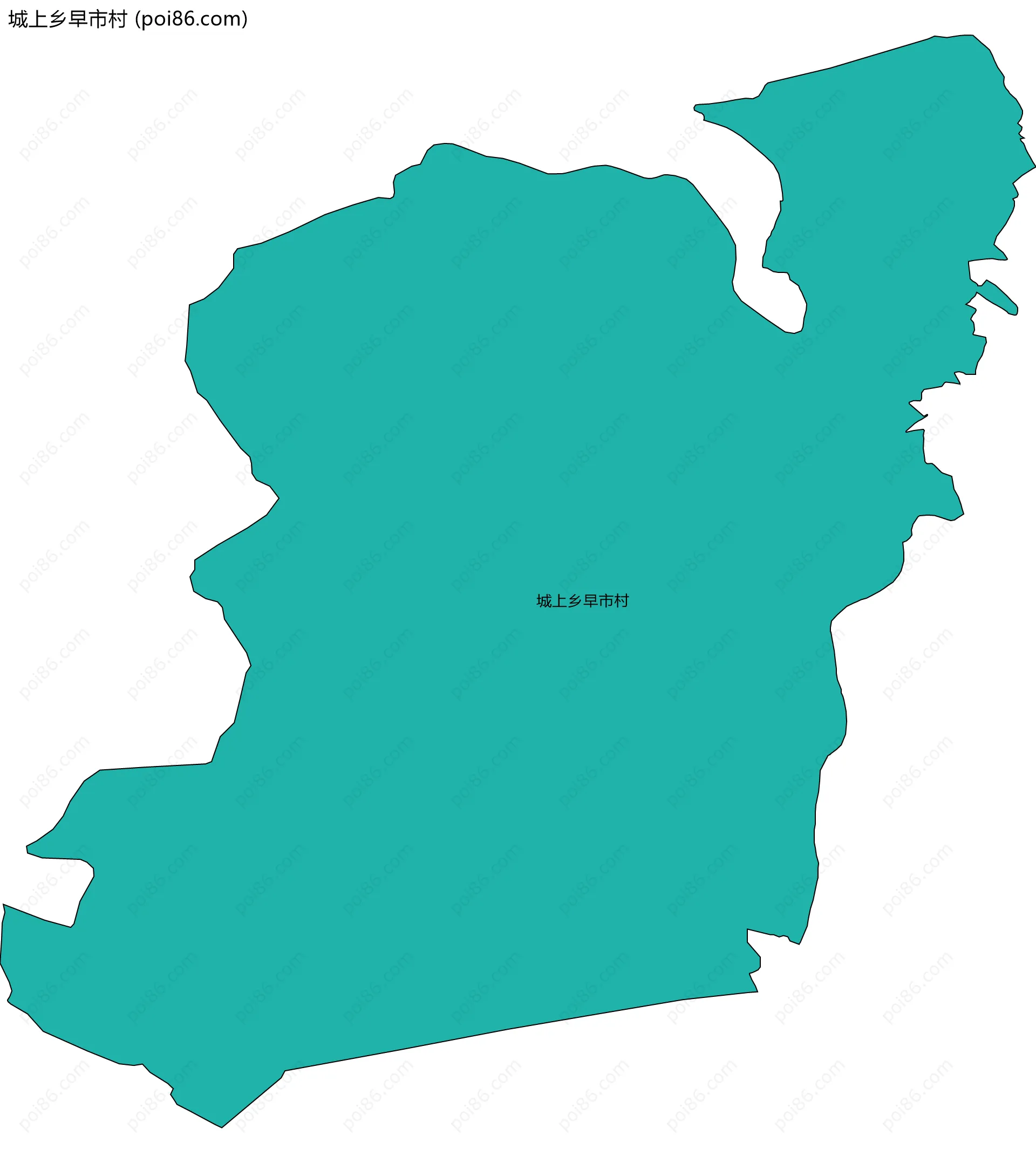 城上乡早市村边界地图
