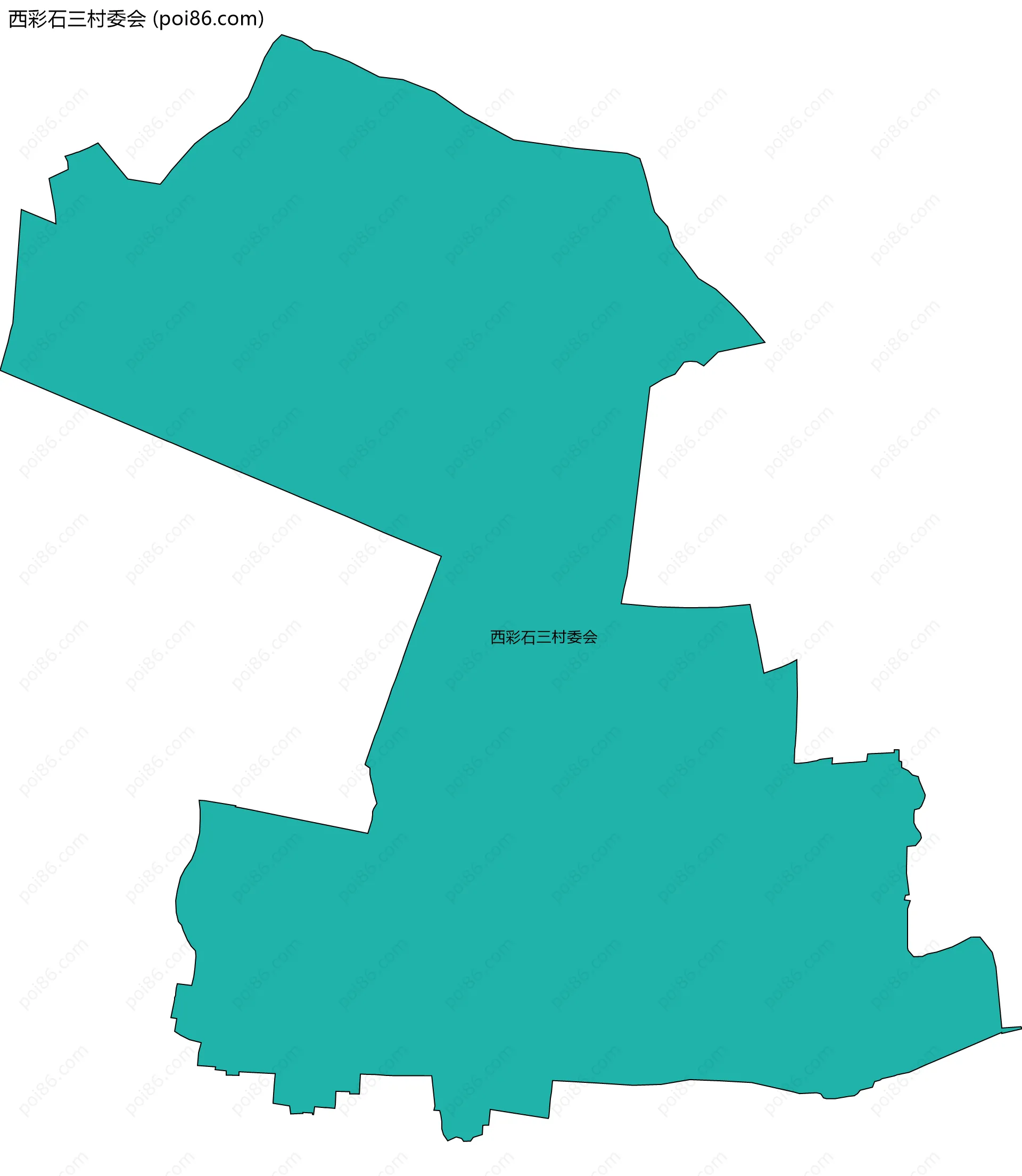 西彩石三村委会边界地图