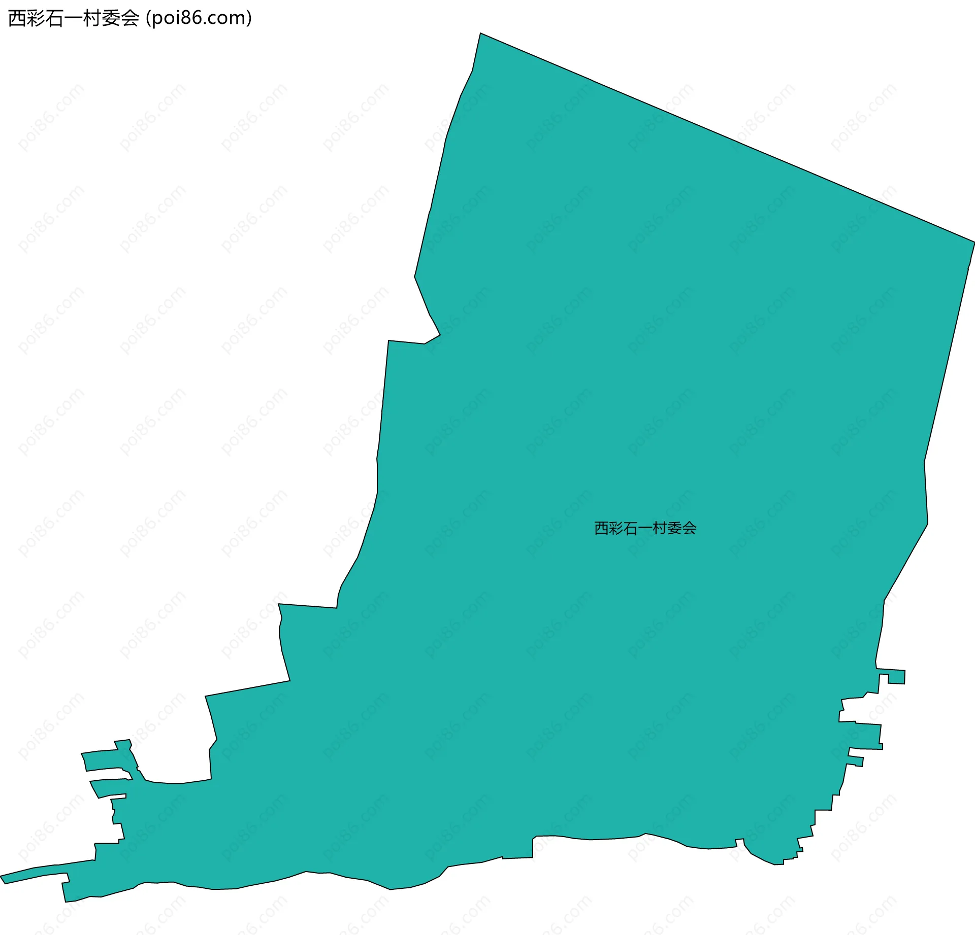 西彩石一村委会边界地图