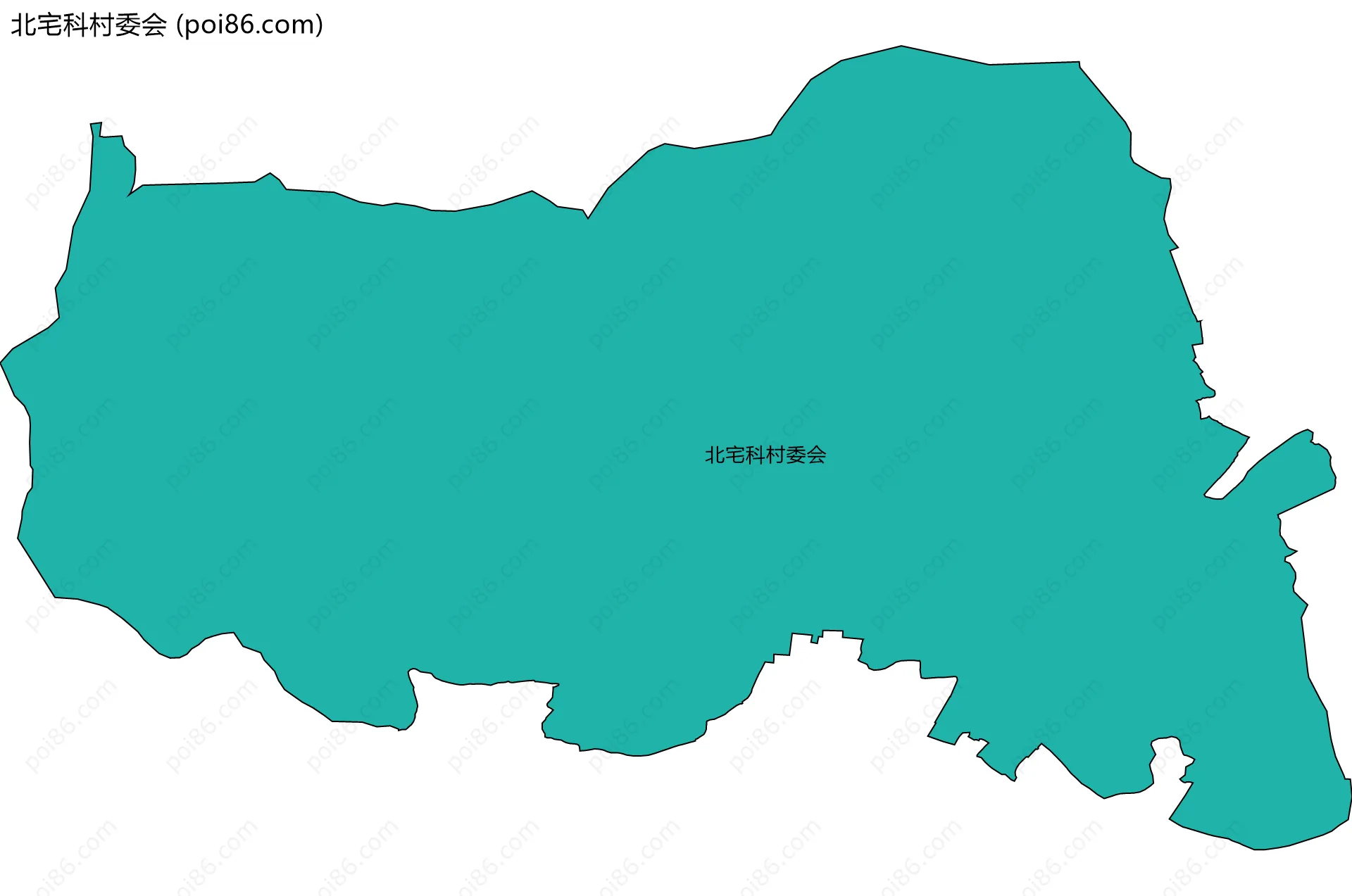 北宅科村委会边界地图