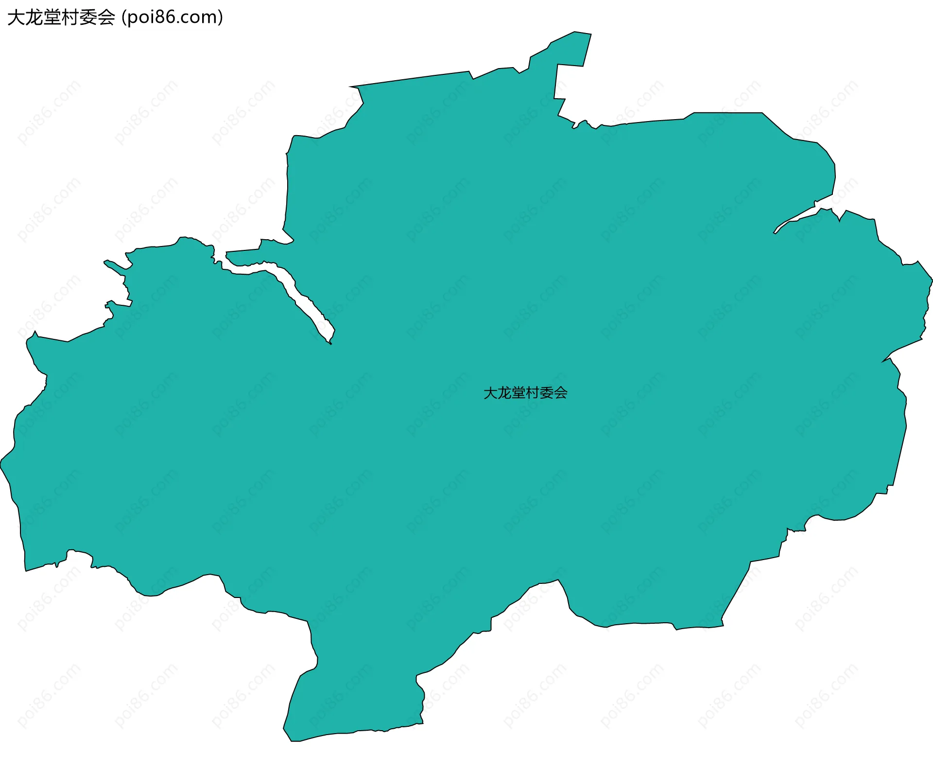 大龙堂村委会边界地图