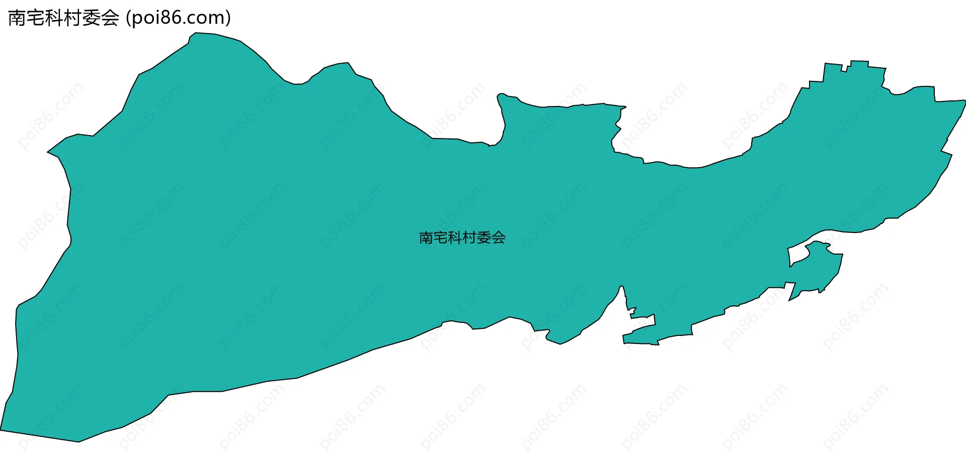 南宅科村委会边界地图