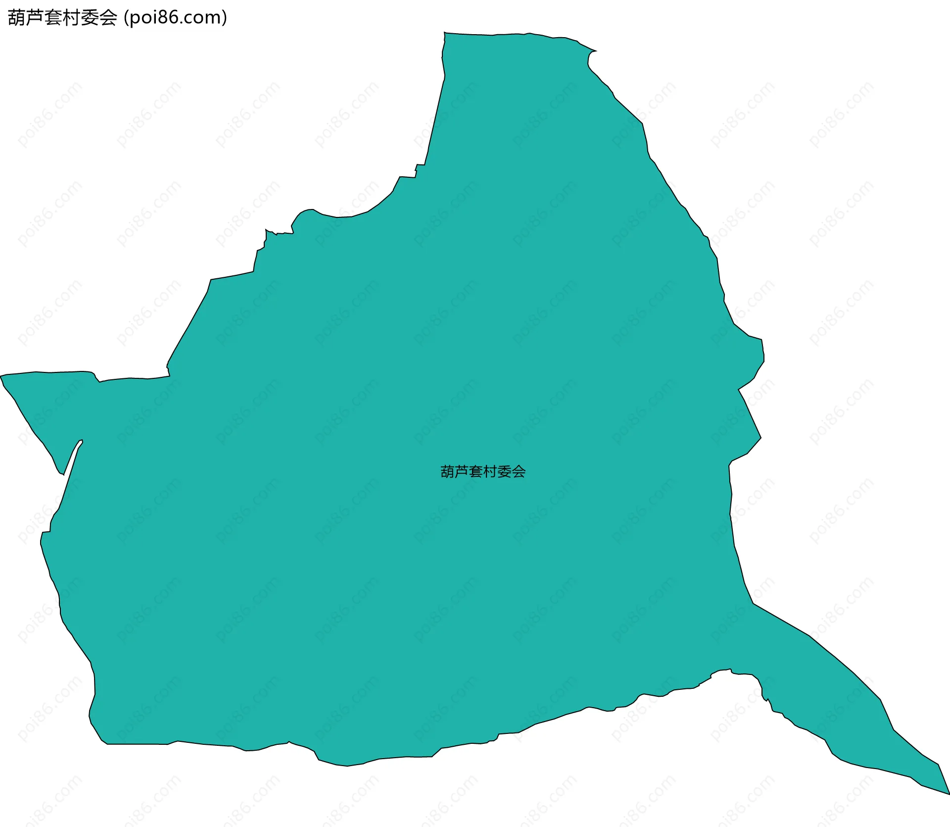 葫芦套村委会边界地图