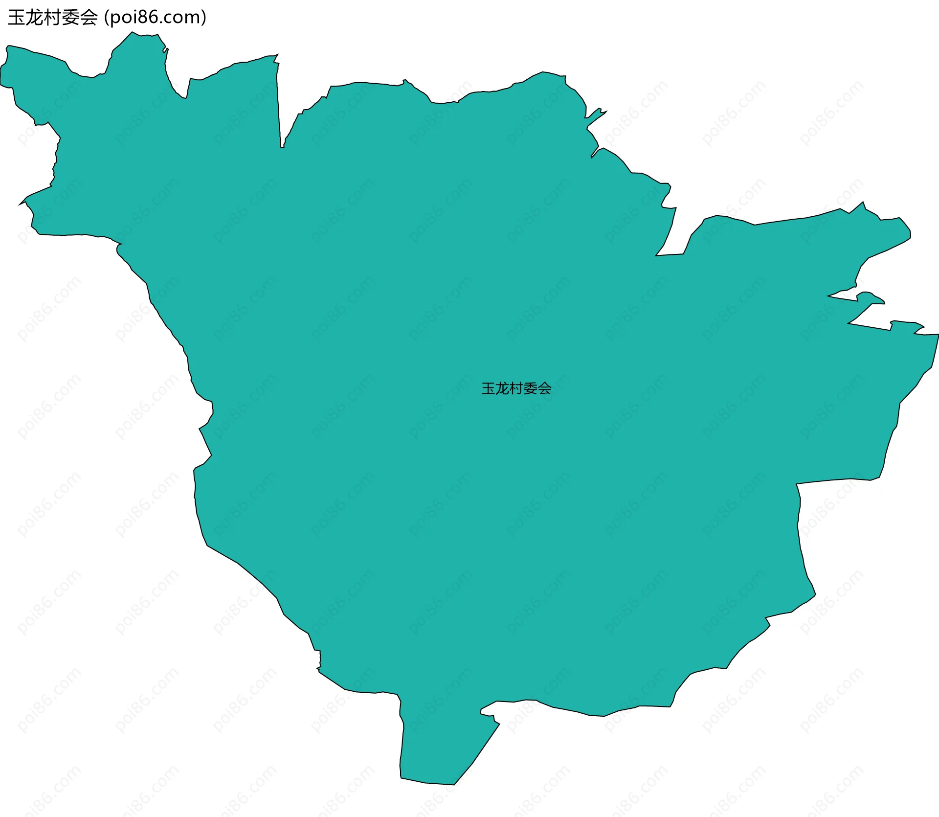 玉龙村委会边界地图