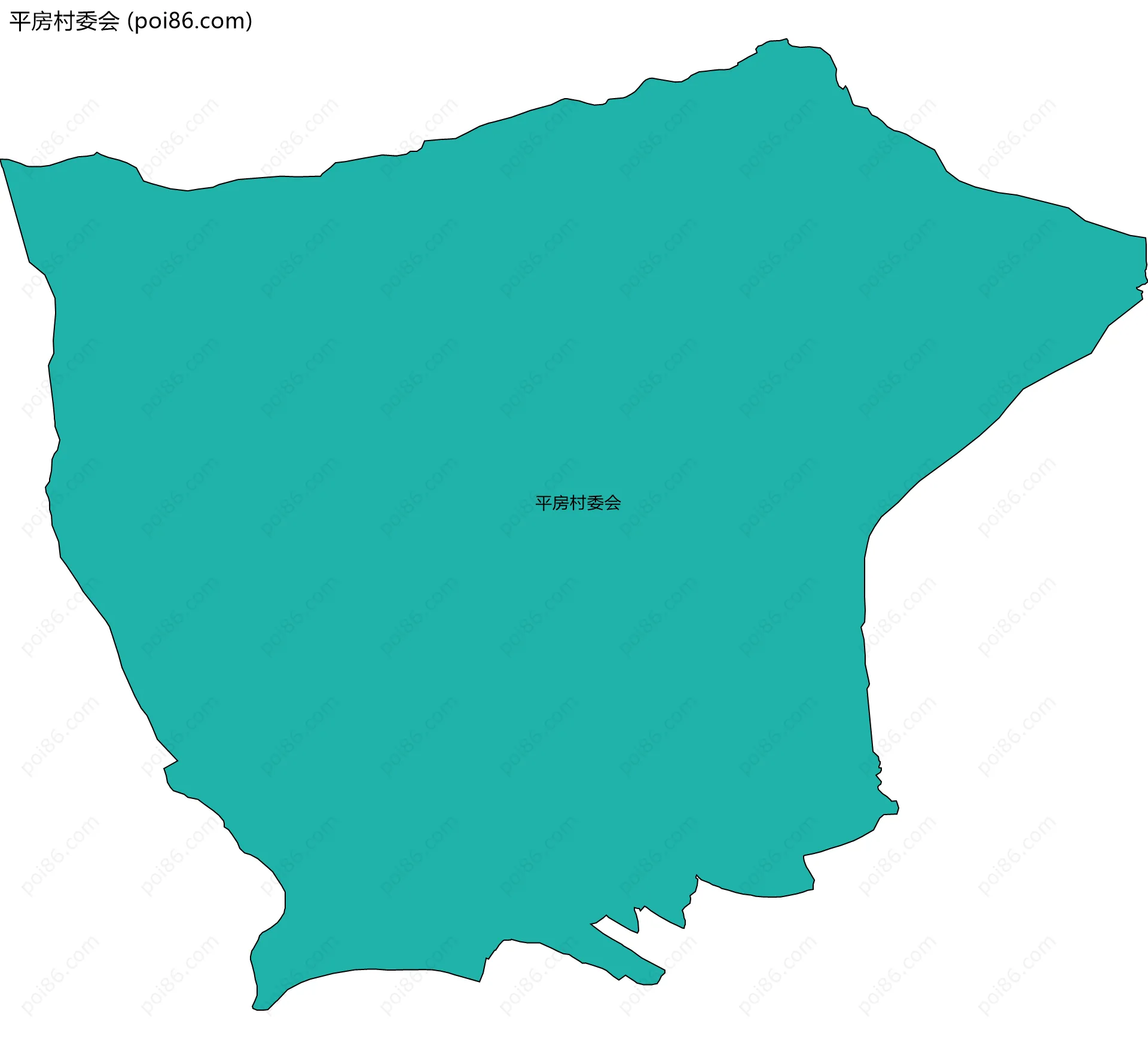 平房村委会边界地图