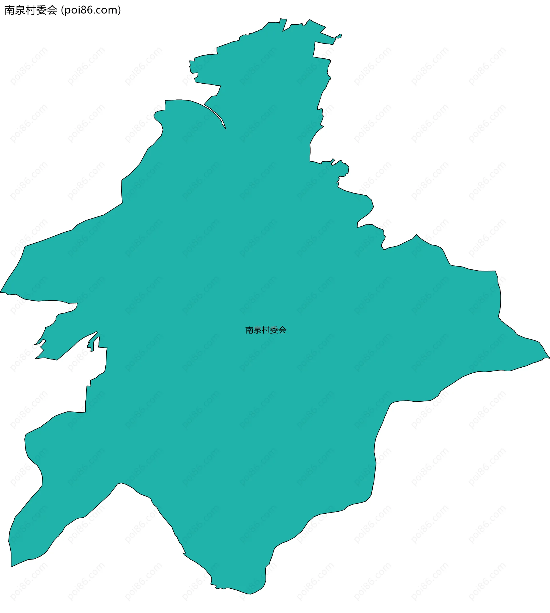 南泉村委会边界地图