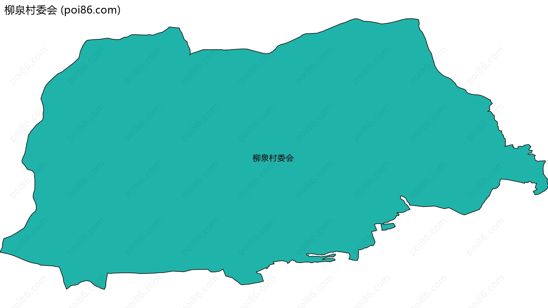 柳泉村委会边界地图