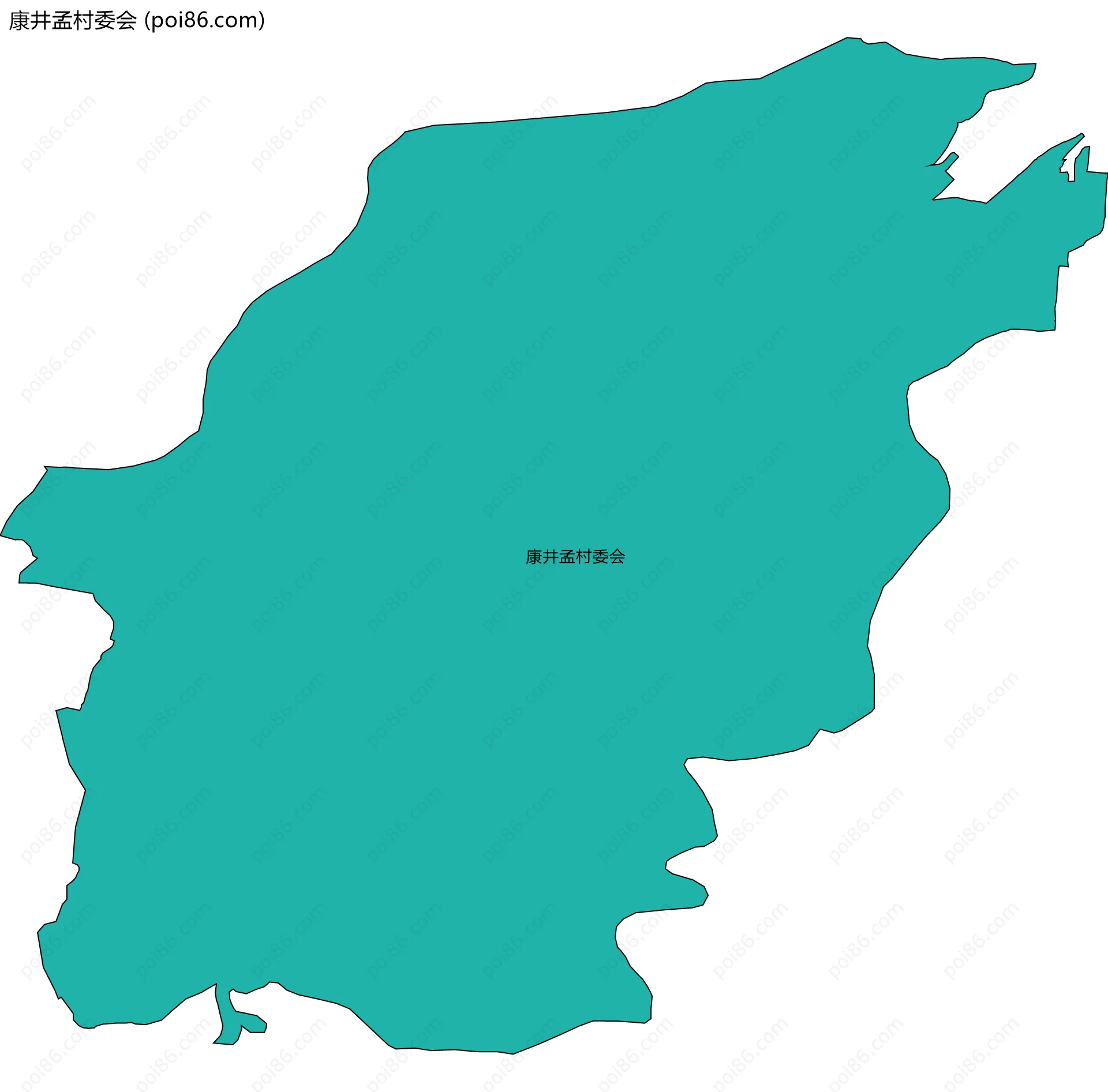 康井孟村委会边界地图