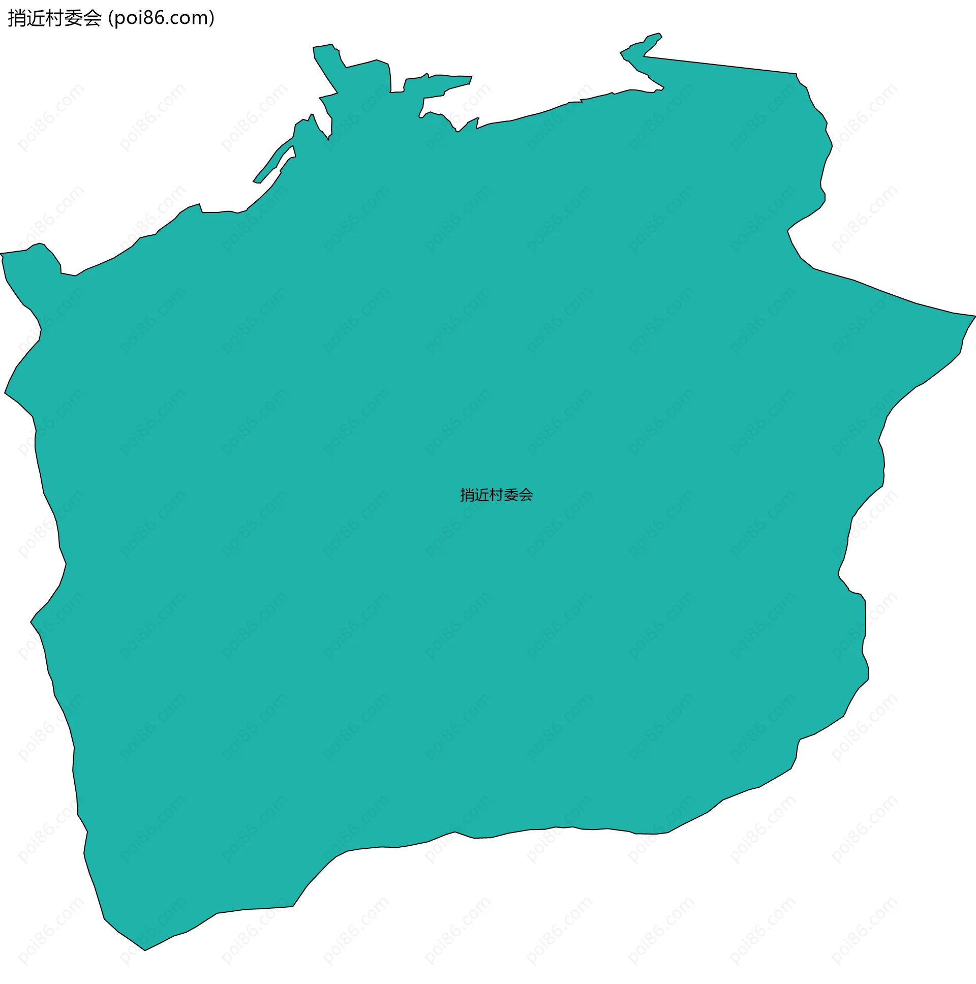 捎近村委会边界地图