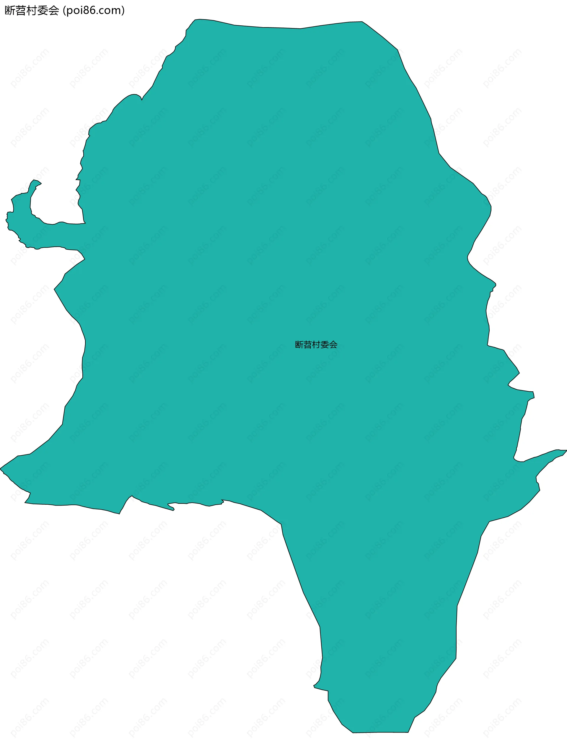 断苕村委会边界地图