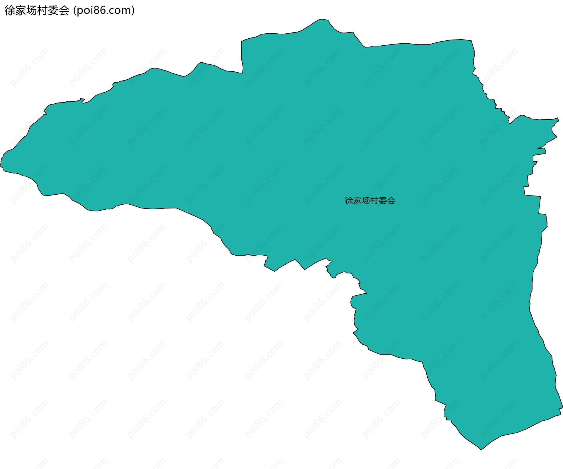 徐家场村委会边界地图