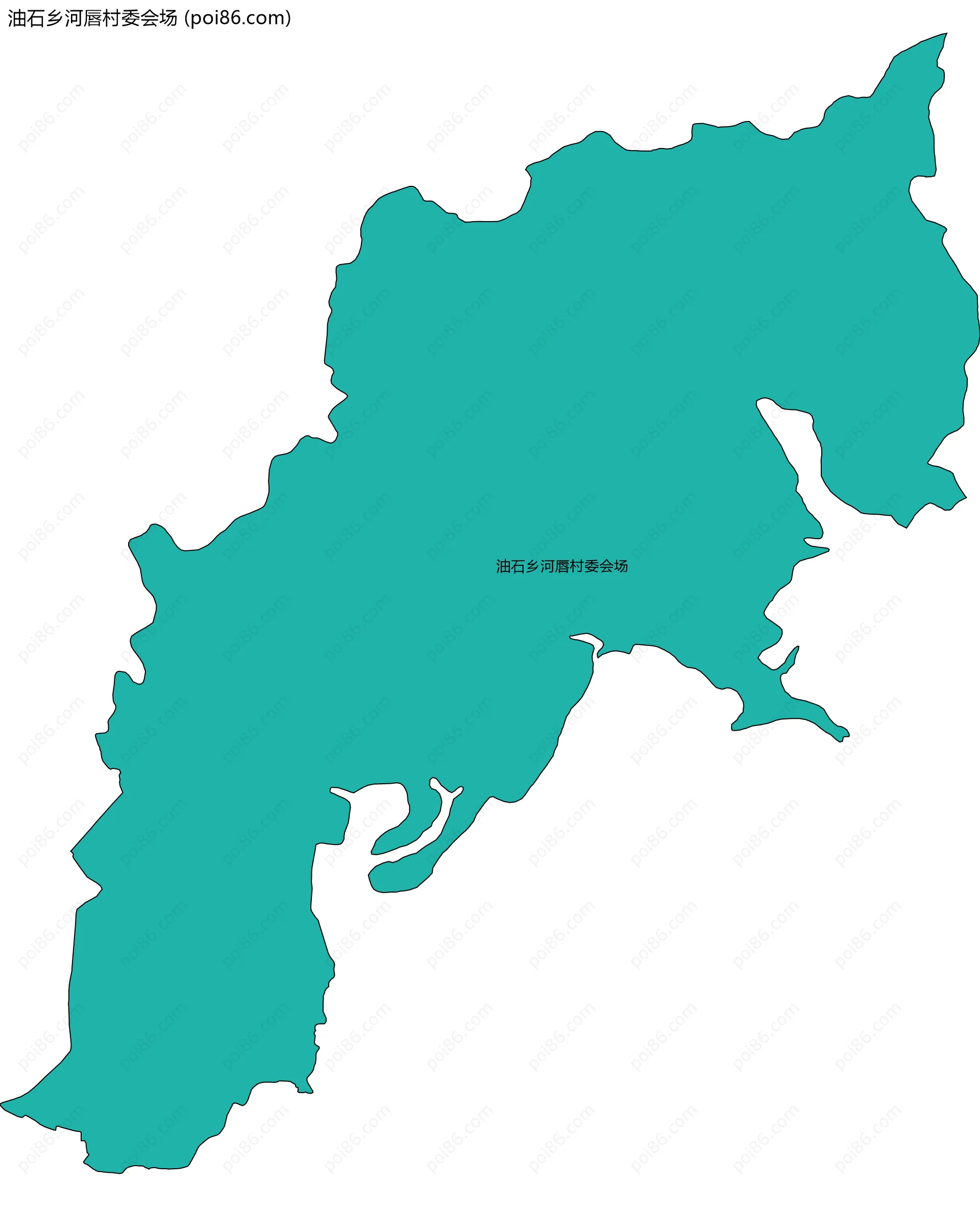 油石乡河唇村委会场边界地图