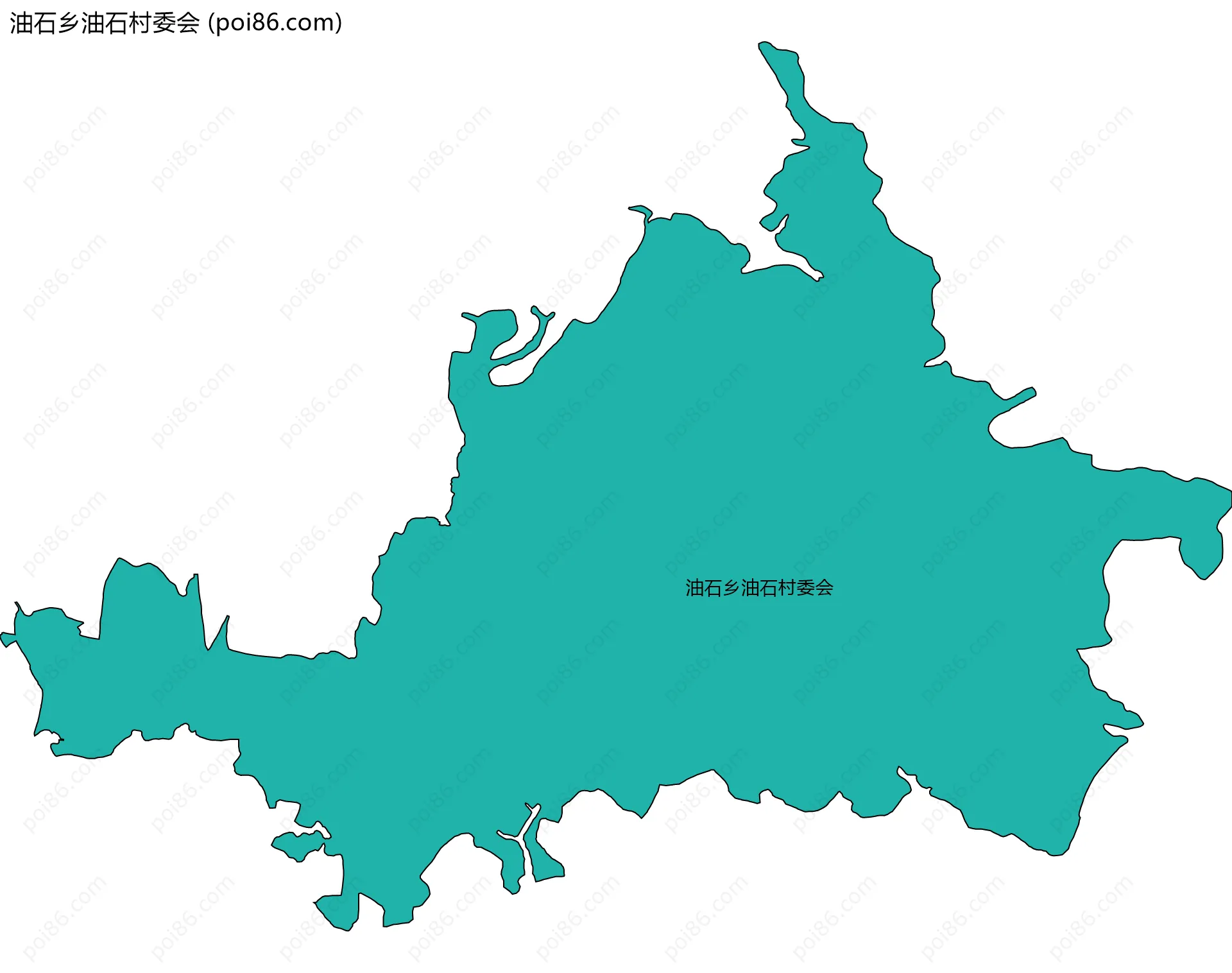 油石乡油石村委会边界地图