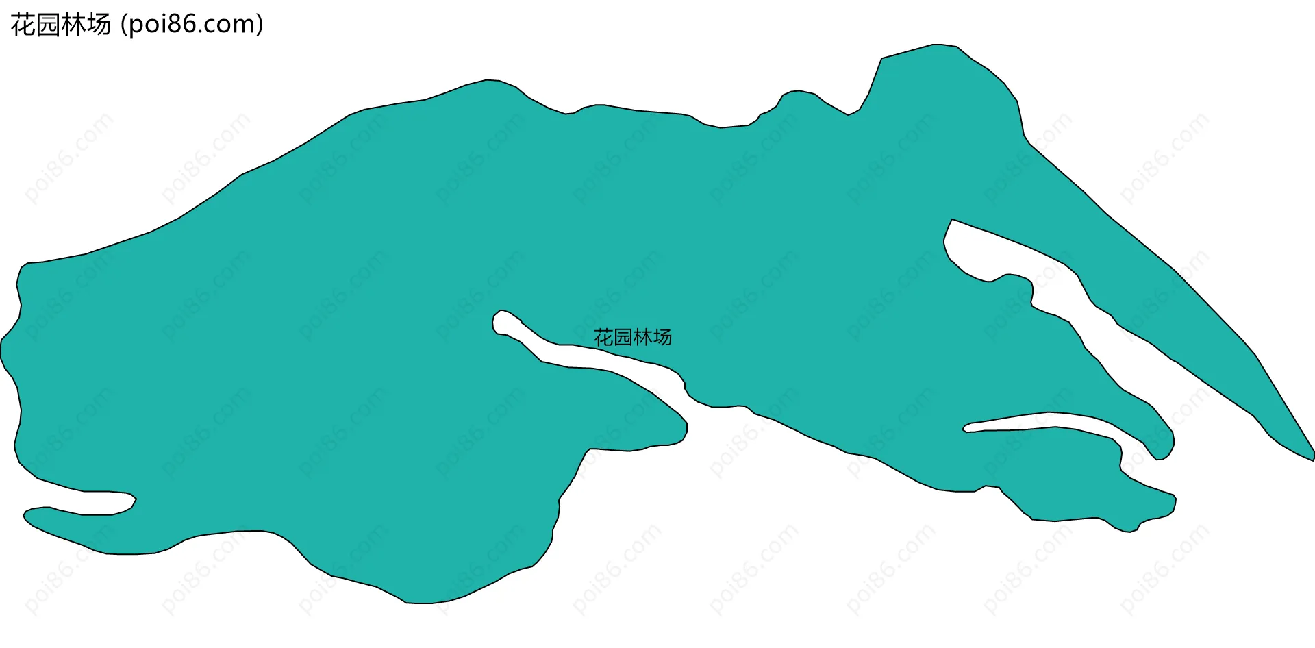 花园林场边界地图