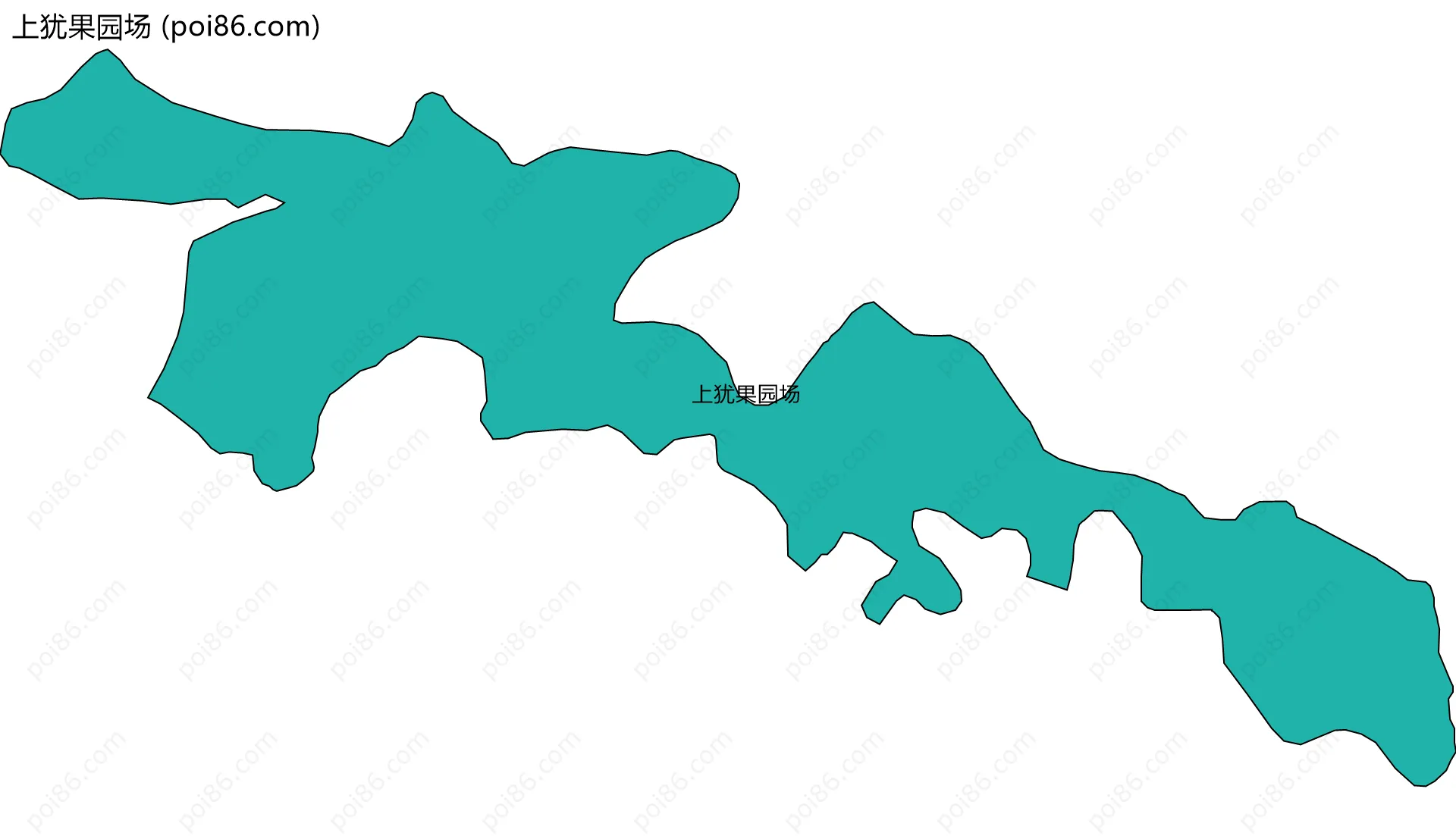 上犹果园场边界地图