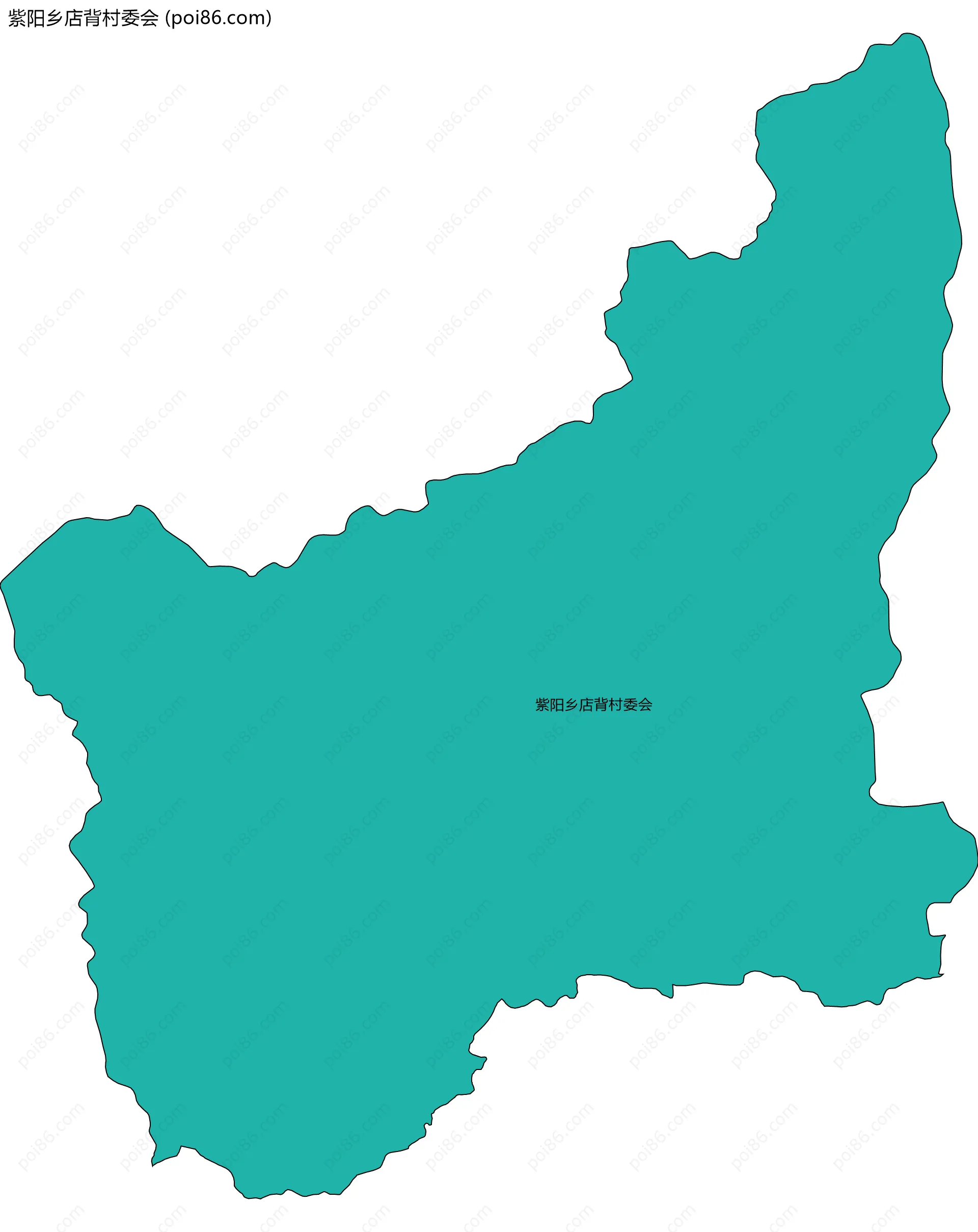 紫阳乡店背村委会边界地图
