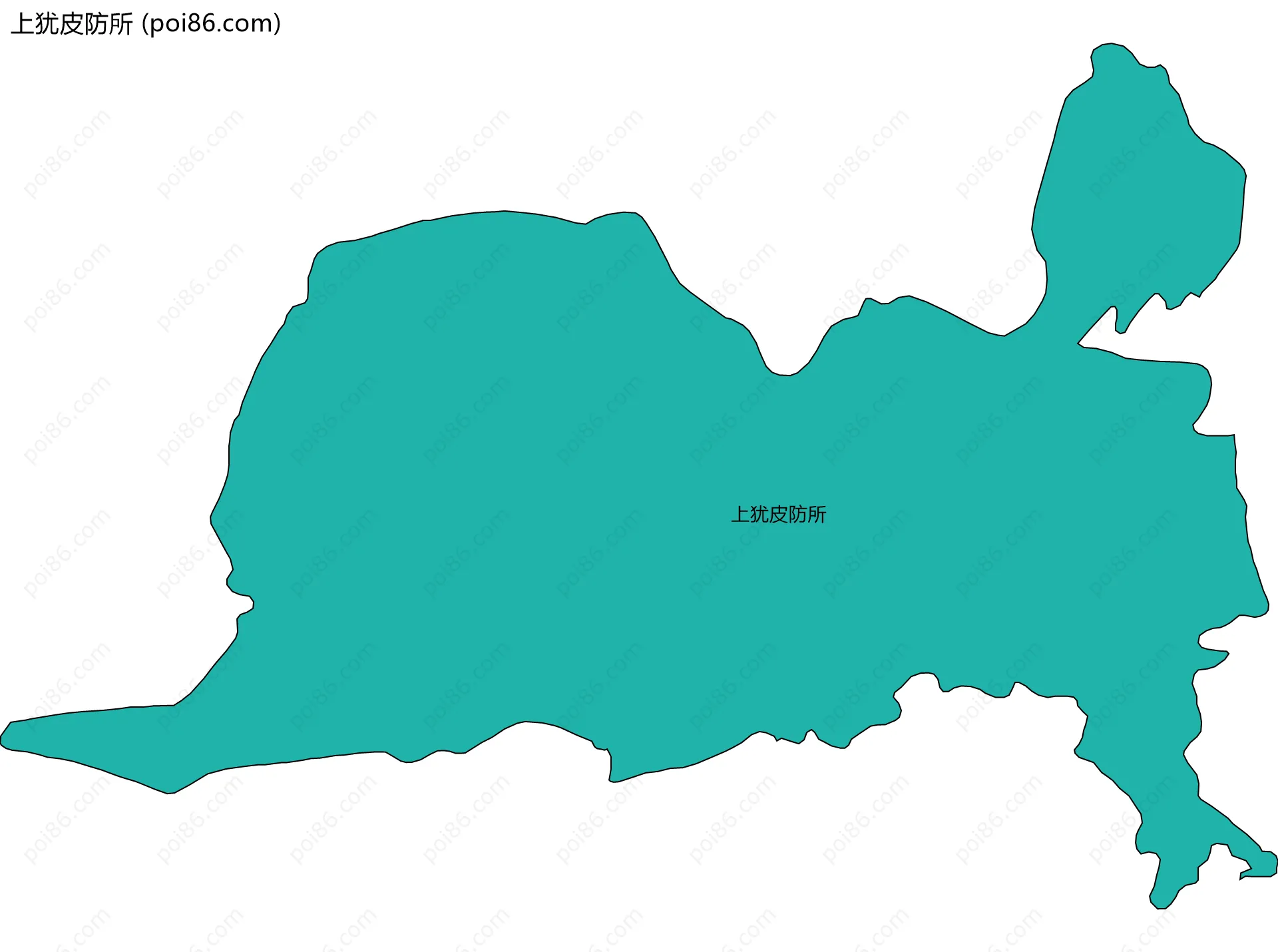 上犹皮防所边界地图
