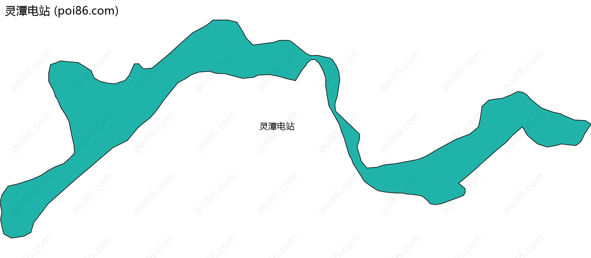 灵潭电站边界地图