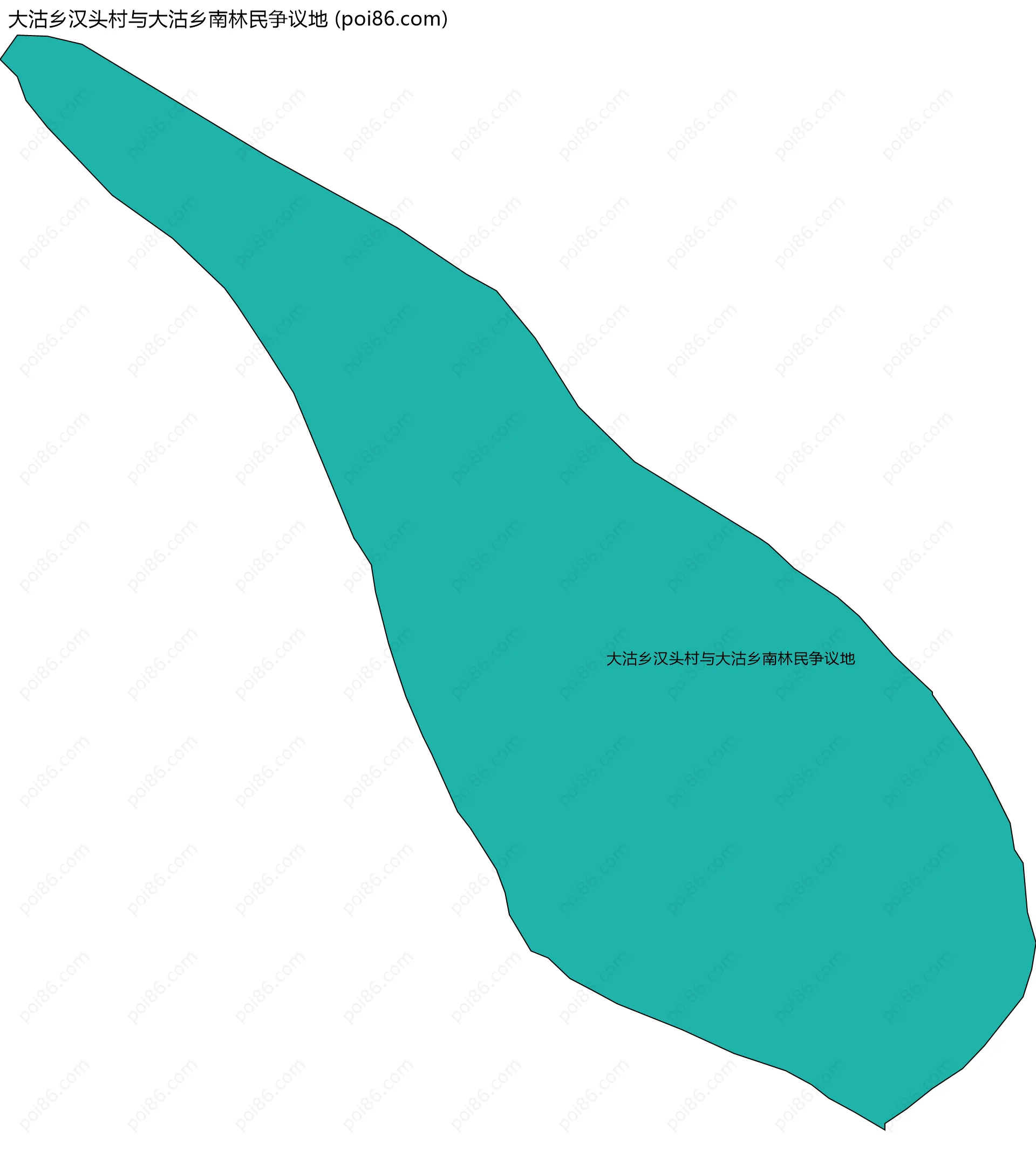 大沽乡汉头村与大沽乡南林民争议地边界地图