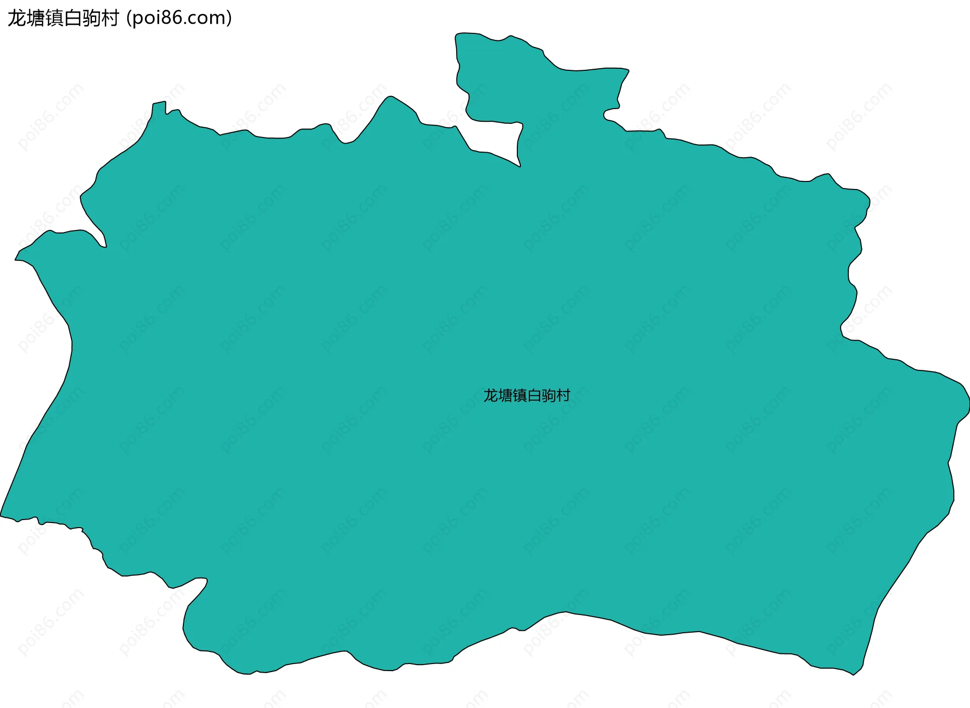 龙塘镇白驹村边界地图