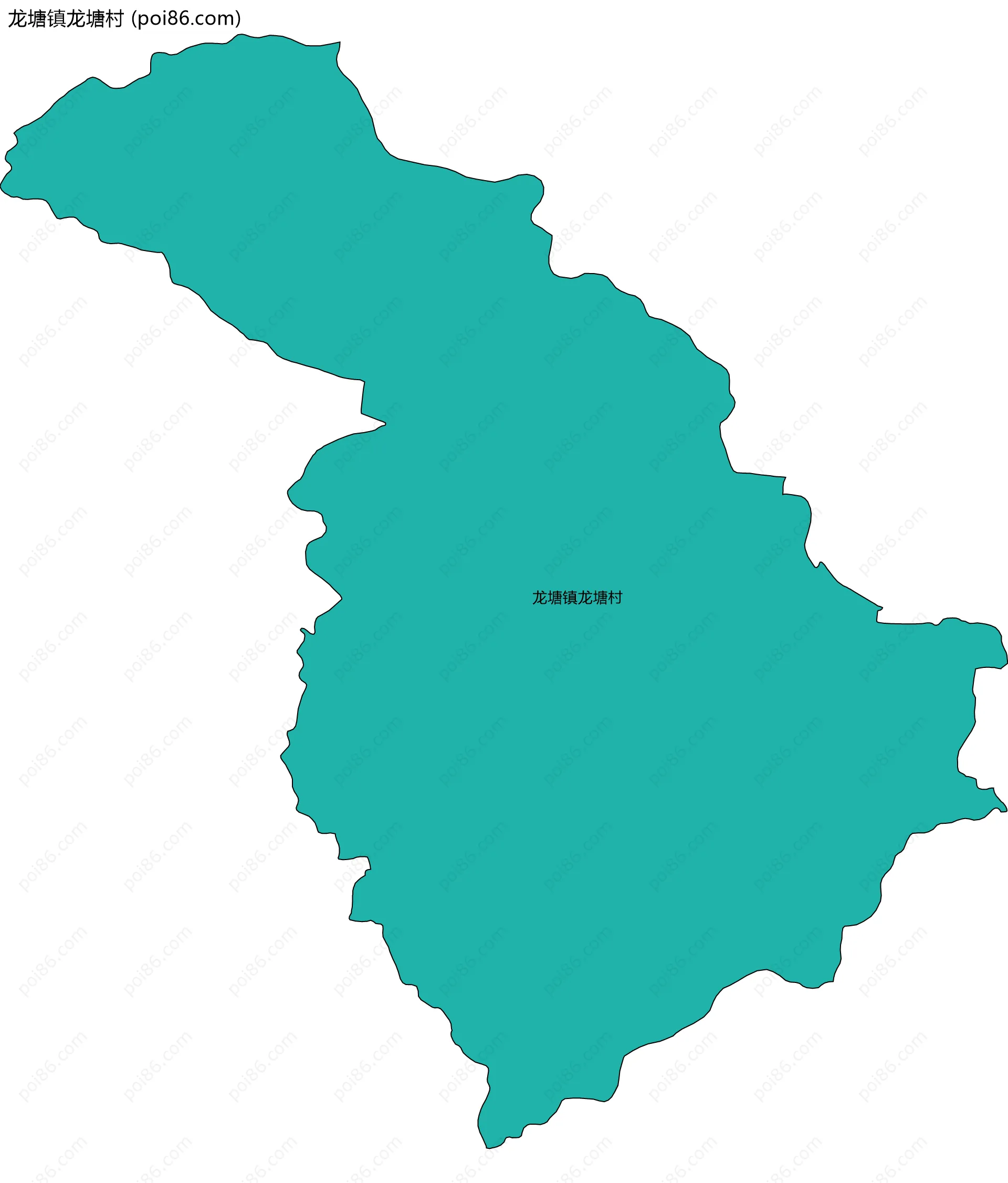 龙塘镇龙塘村边界地图